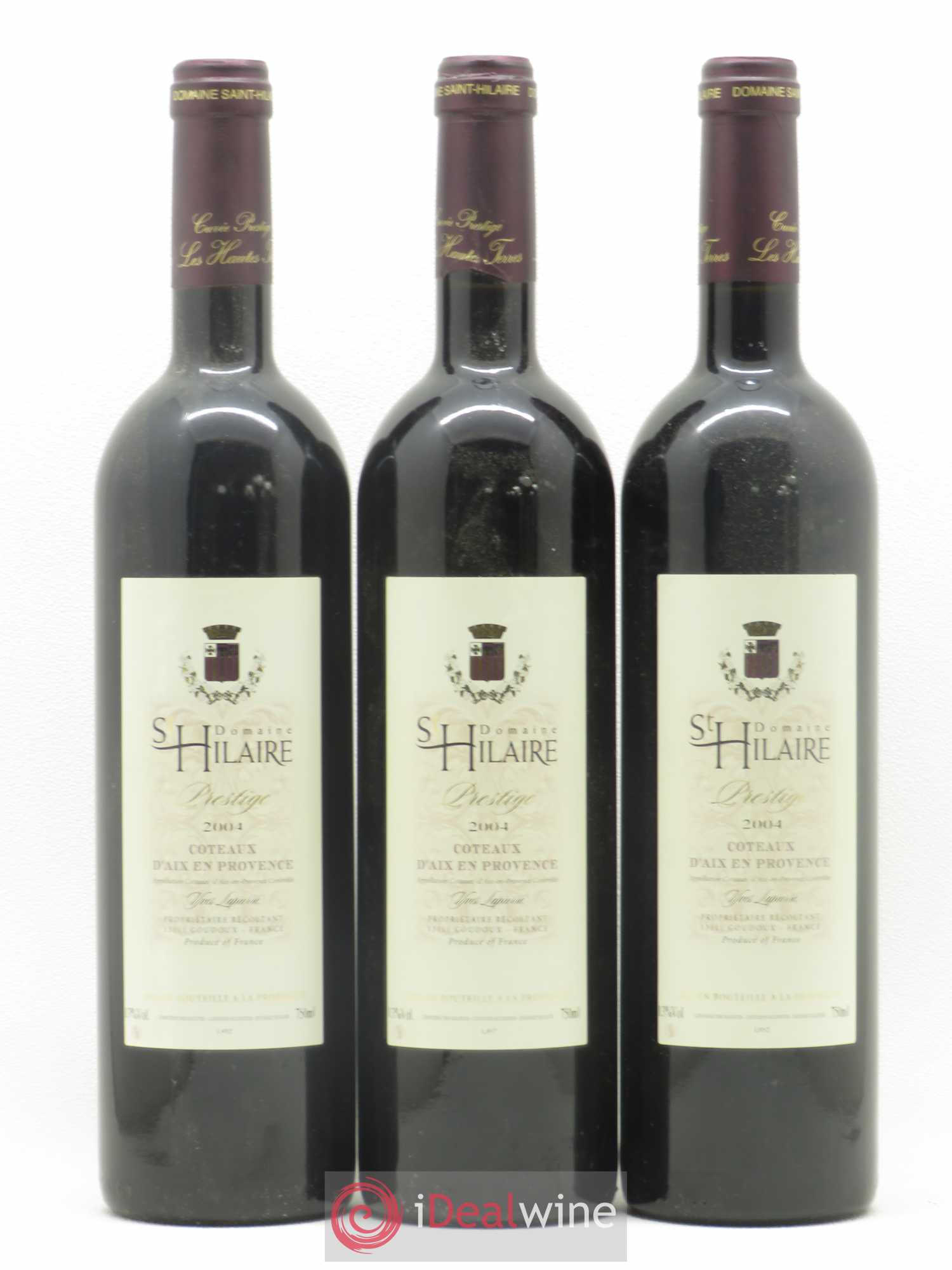 Coteaux d'Aix-en-Provence Domaine Saint Hilaire (sans prix de réserve) 2004 - Posten von 6 Flaschen - 1