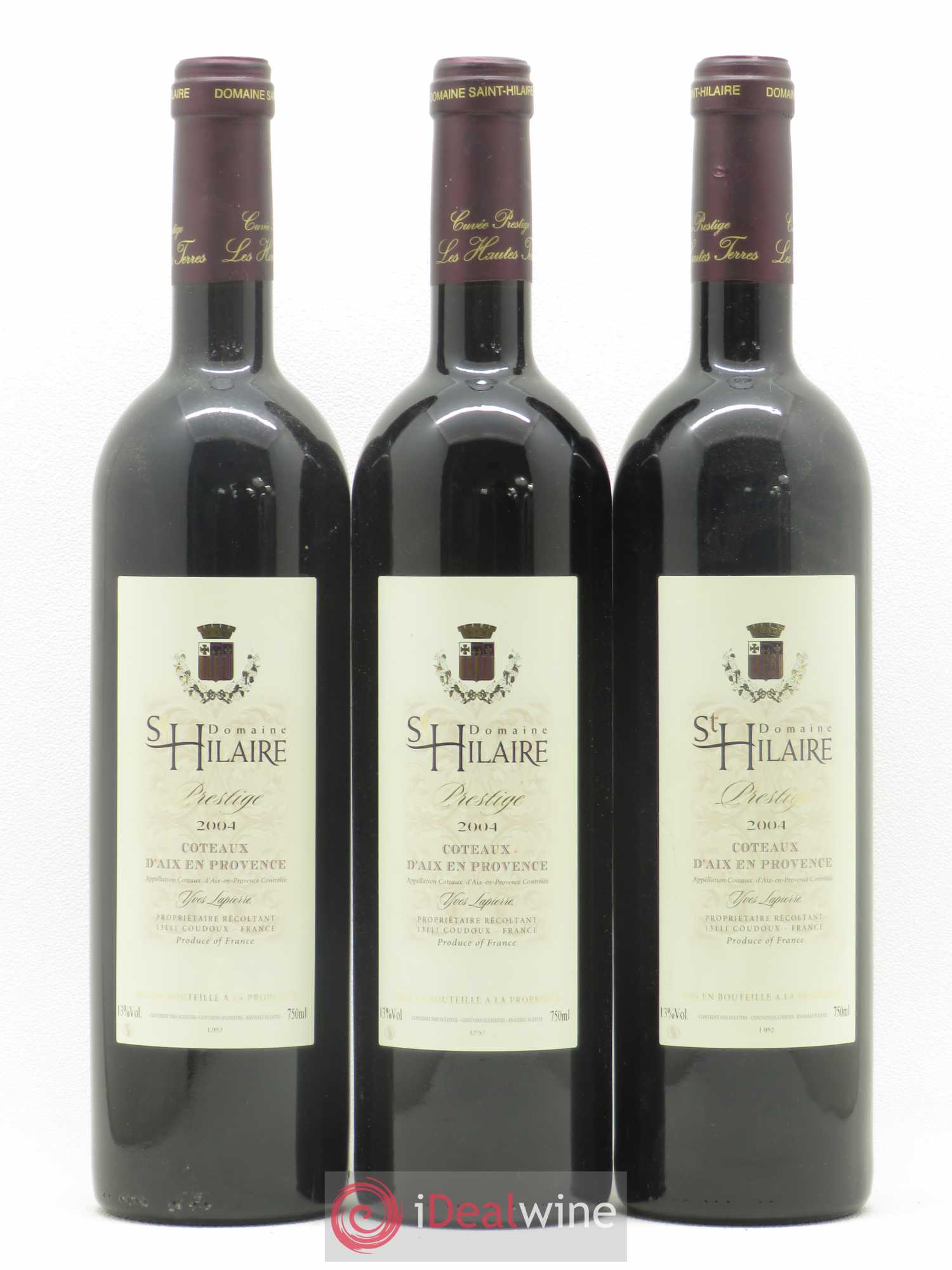 Coteaux d'Aix-en-Provence Domaine Saint Hilaire (sans prix de réserve) 2004 - Posten von 6 Flaschen - 1