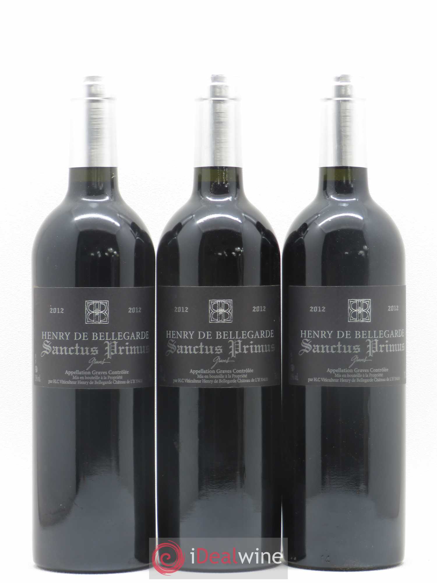 Graves Sanctus Primus Henry de Bellegarde (sans prix de réserve) 2012 - Lot de 6 bouteilles - 2