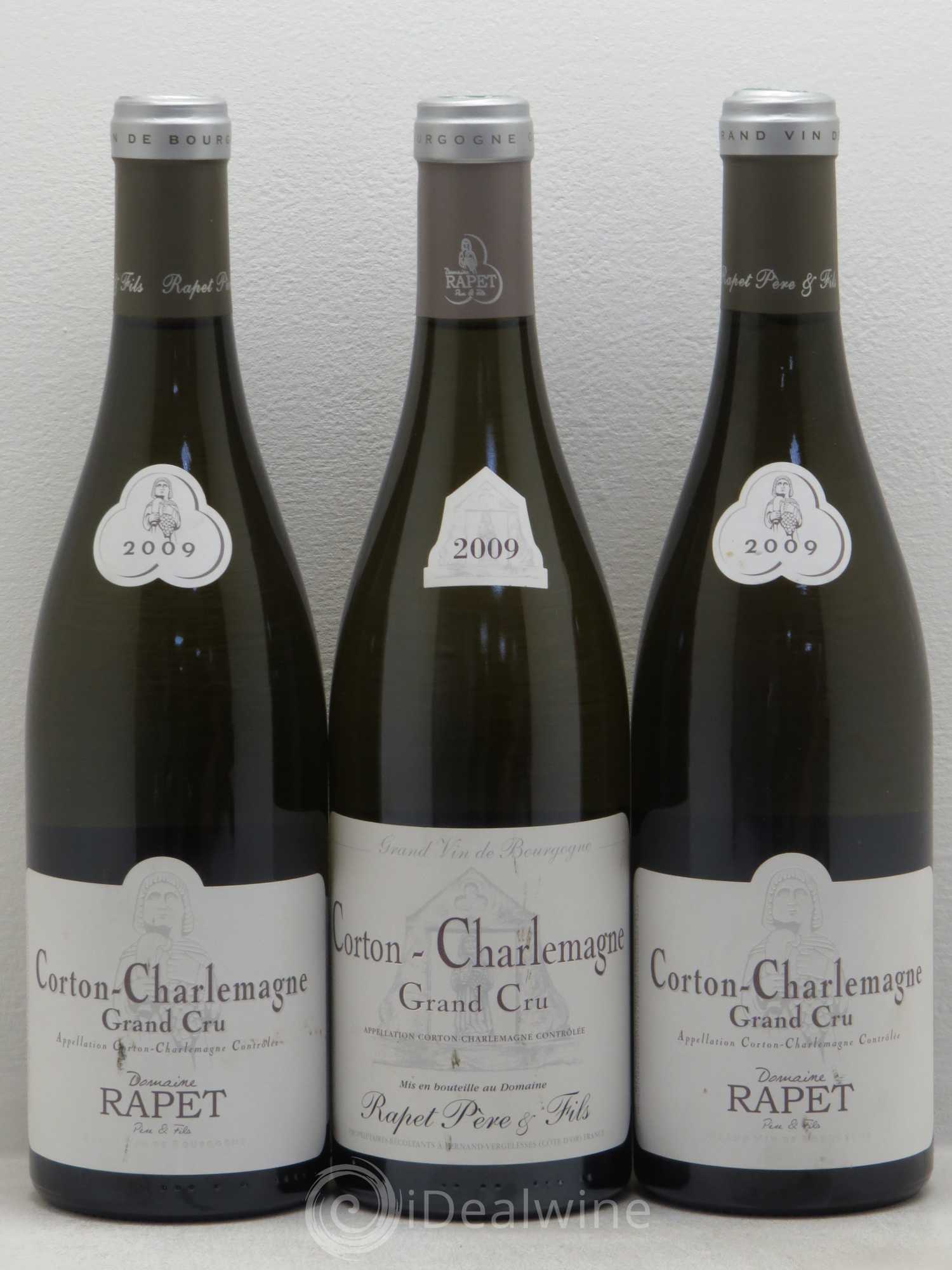 Corton-Charlemagne Grand Cru Rapet Père & Fils 2009 - Lot de 3 bouteilles - 0