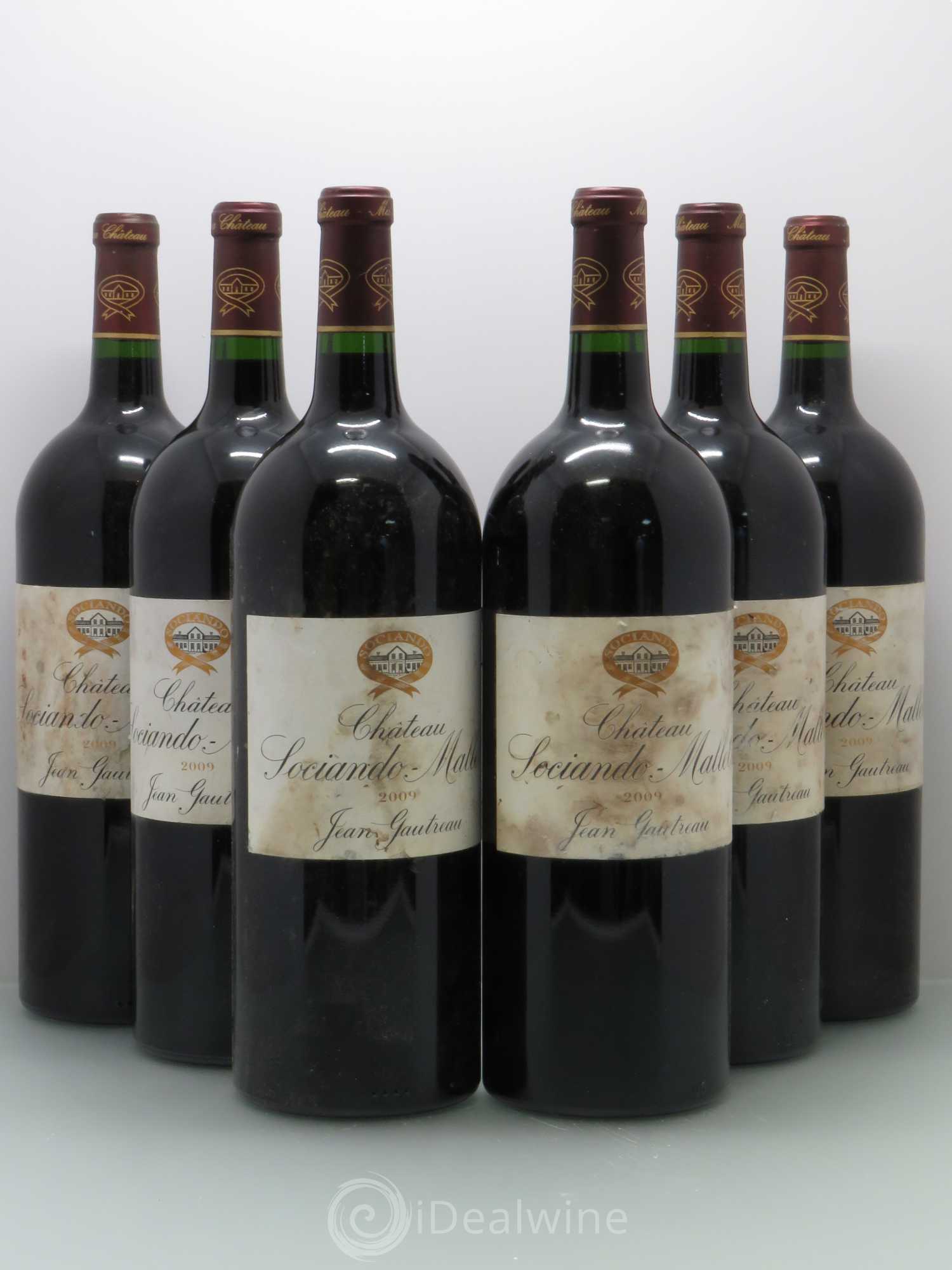 Château Sociando Mallet 2009 - Lot de 6 magnums - 0