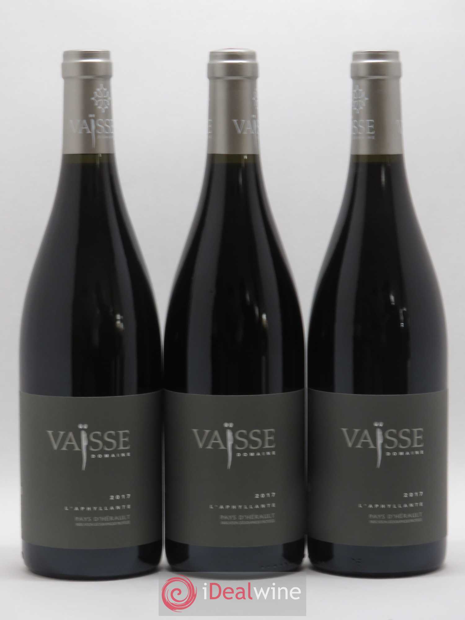 Pays d'Hérault L'Aphyllante Vaisse (Domaine) (sans prix de réserve) 2017 - Lot de 3 bouteilles - 0