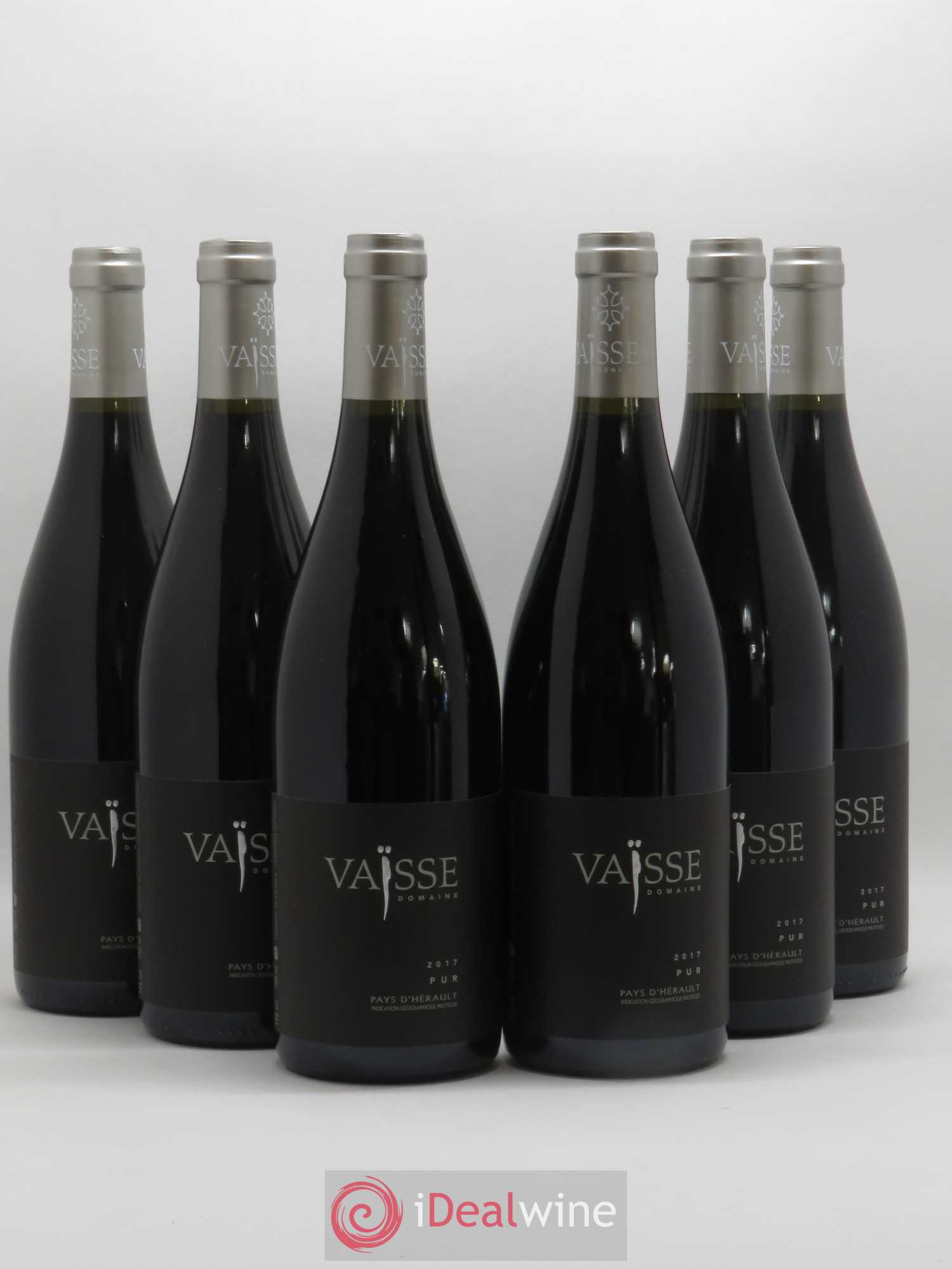 Pays d'Hérault Pur Vaisse (Domaine) (sans prix de réserve) 2017 - Lot de 6 bouteilles - 0
