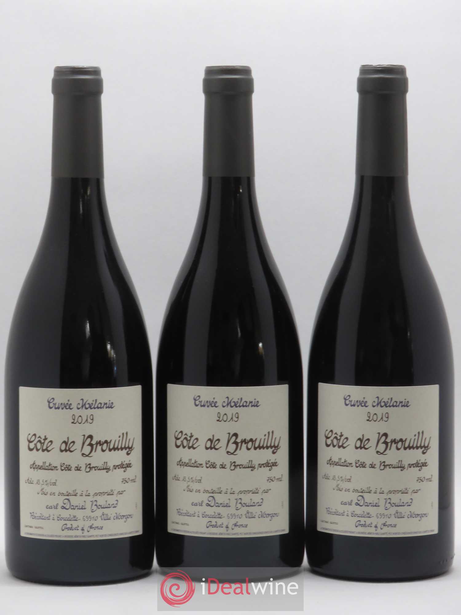 Côte de Brouilly Cuvée Mélanie Daniel Bouland (Domaine) (sans prix de réserve) 2019 - Lot de 3 bouteilles - 0