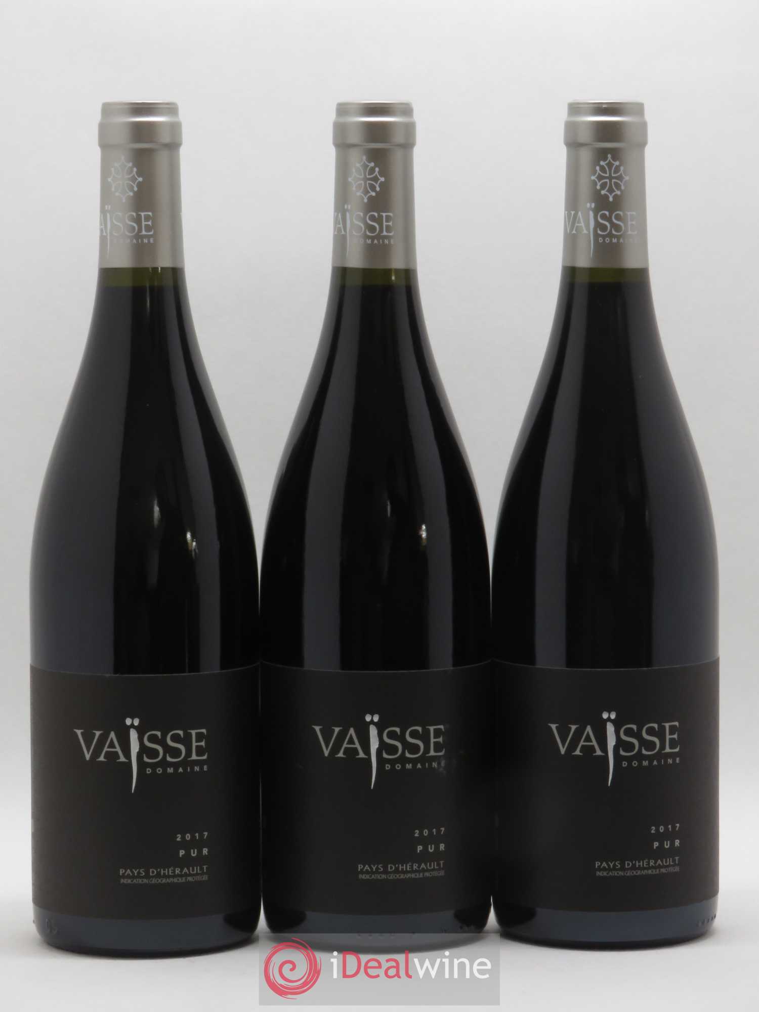 Pays d'Hérault Pur Vaisse (Domaine) (sans prix de réserve) 2017 - Lot de 3 bouteilles - 0