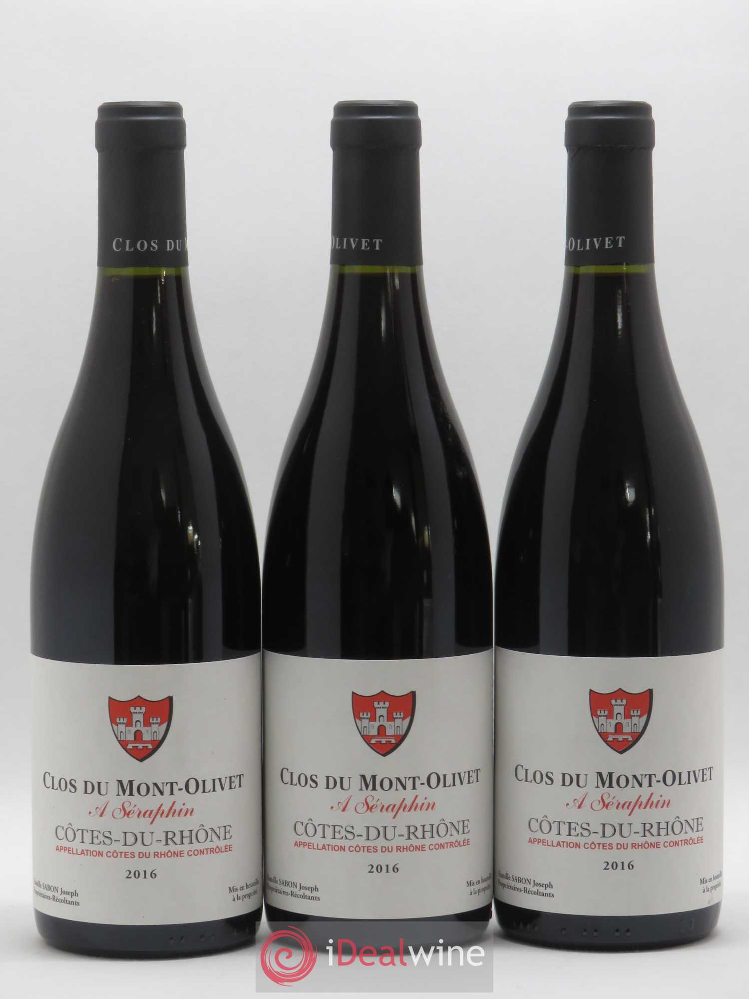 Côtes-du-Rhône A Séraphin Clos du Mont-Olivet (sans prix de réserve) 2017 - Posten von 3 Flaschen - 0