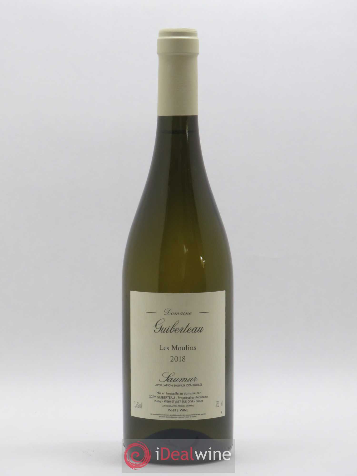 Saumur Les Moulins Domaine Guiberteau (sans prix de réserve) 2018 - Lot de 1 bouteille - 0