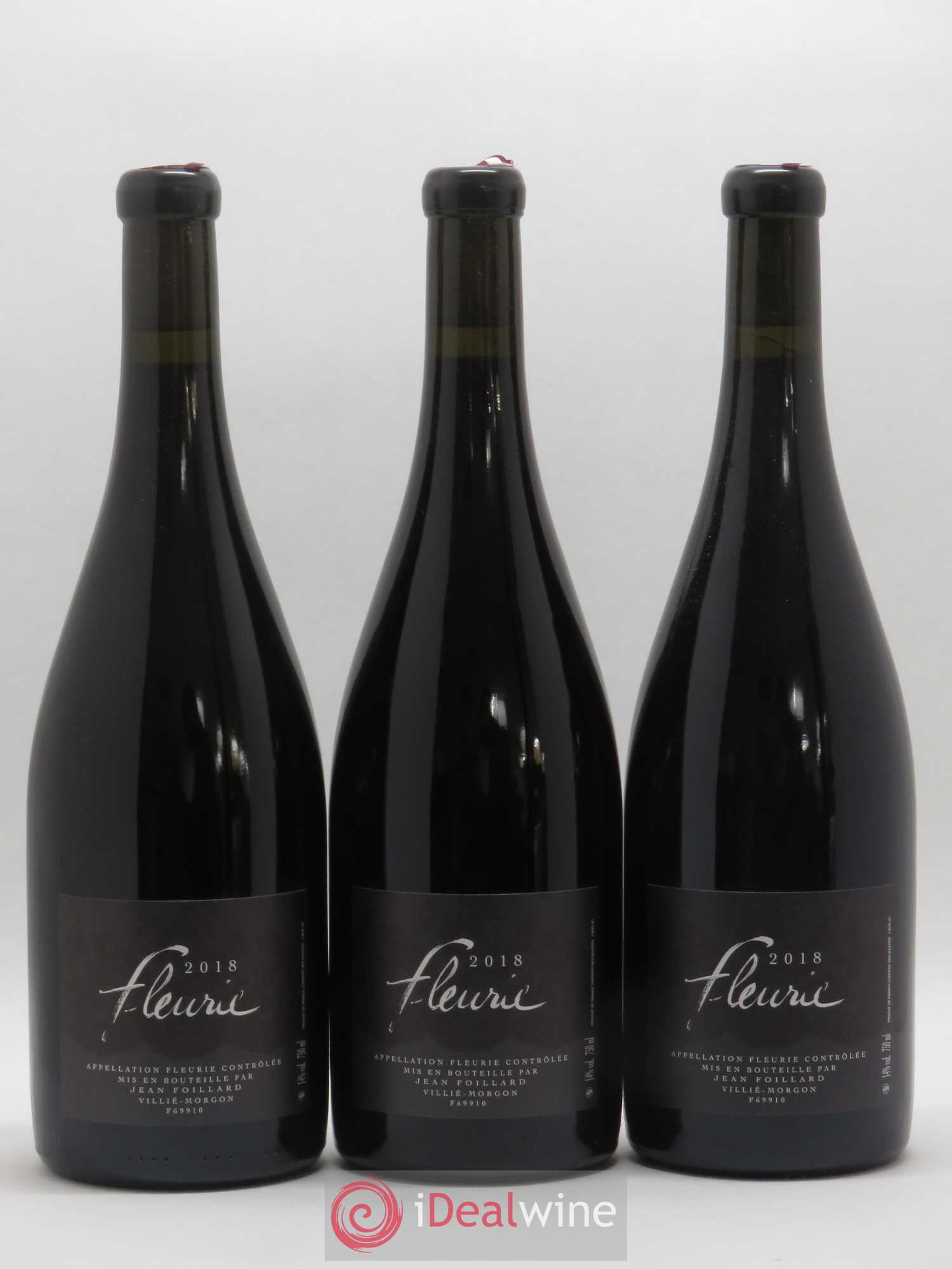 Fleurie Jean Foillard (sans prix de réserve) 2018 - Lot de 3 bouteilles - 0