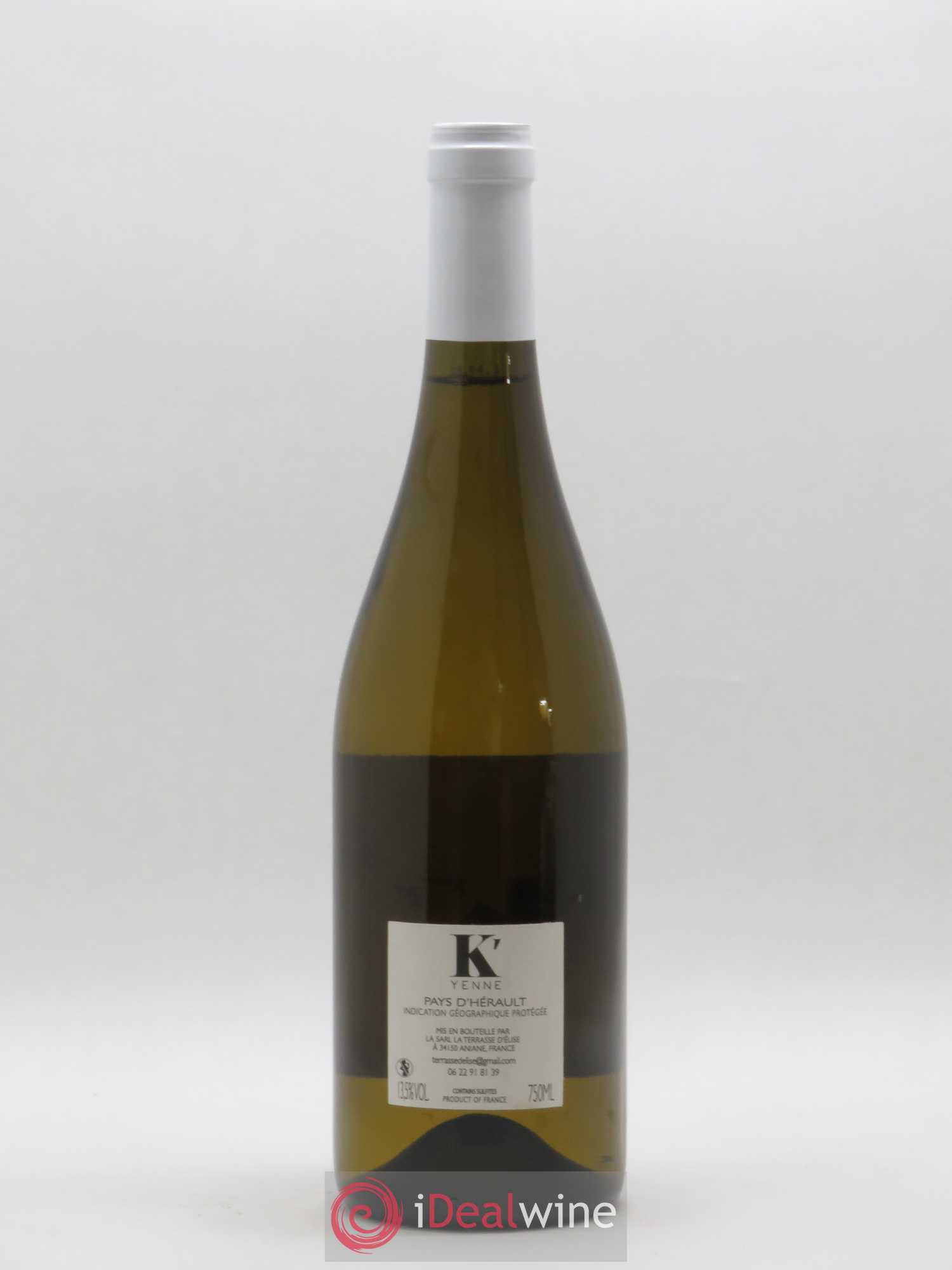 Pays d'Hérault K'Yenne Terrasse d'Elise (Domaine de la)  (sans prix de réserve) 2016 - Lot de 1 bouteille - 1