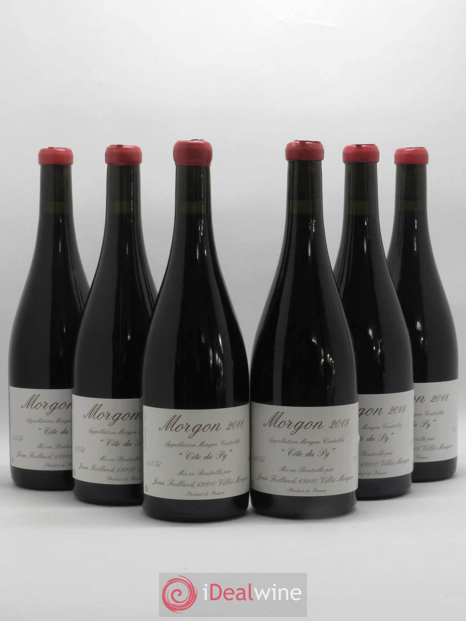 Morgon Côte du Py Jean Foillard (sans prix de réserve) 2018 - Lot de 6 bouteilles - 0