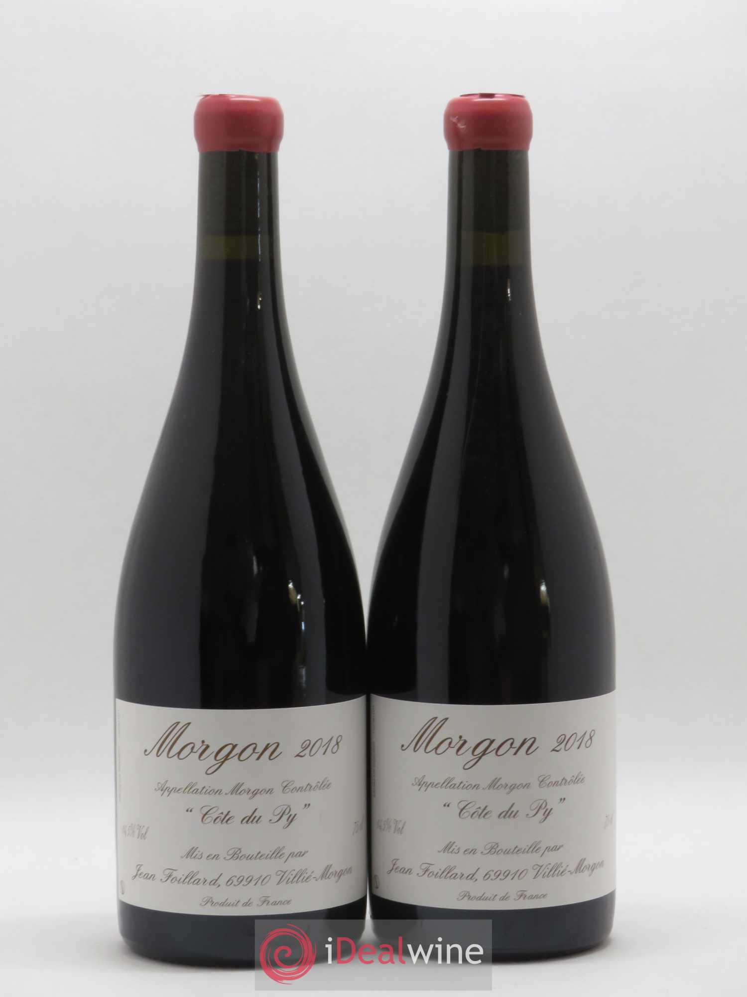 Morgon Côte du Py Jean Foillard (sans prix de réserve) 2018 - Lot de 2 bouteilles - 0