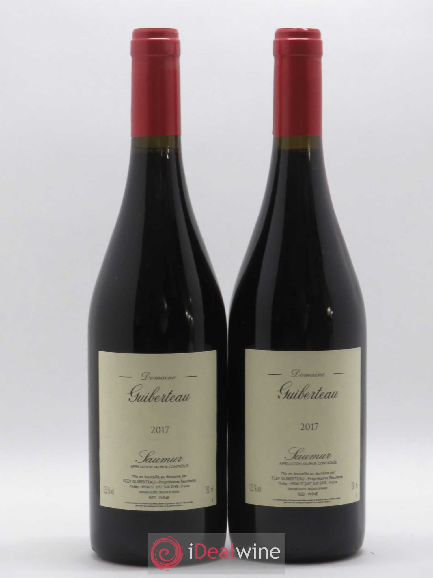 Saumur Domaine Guiberteau (sans prix de réserve) 2017 - Lot de 2 bouteilles - 0