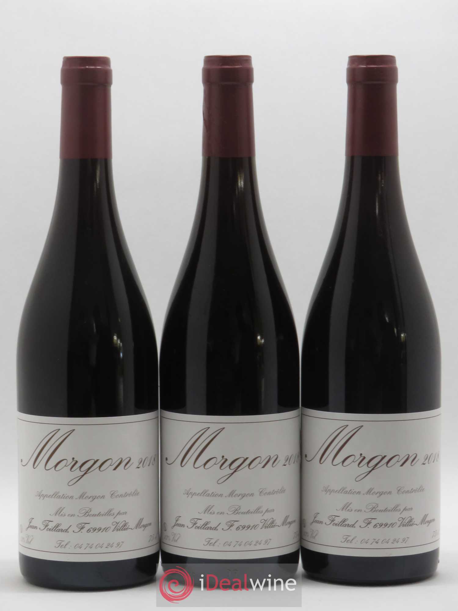 Morgon Jean Foillard (sans prix de réserve) 2018 - Lot de 3 bouteilles - 0