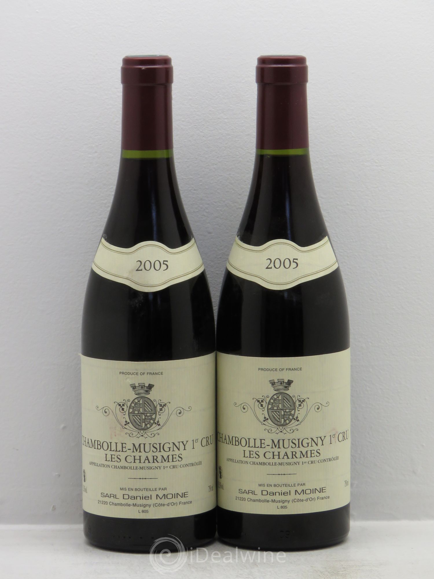 Chambolle-Musigny 1er Cru Daniel Moine 2005 - Lot de 2 bouteilles - 0