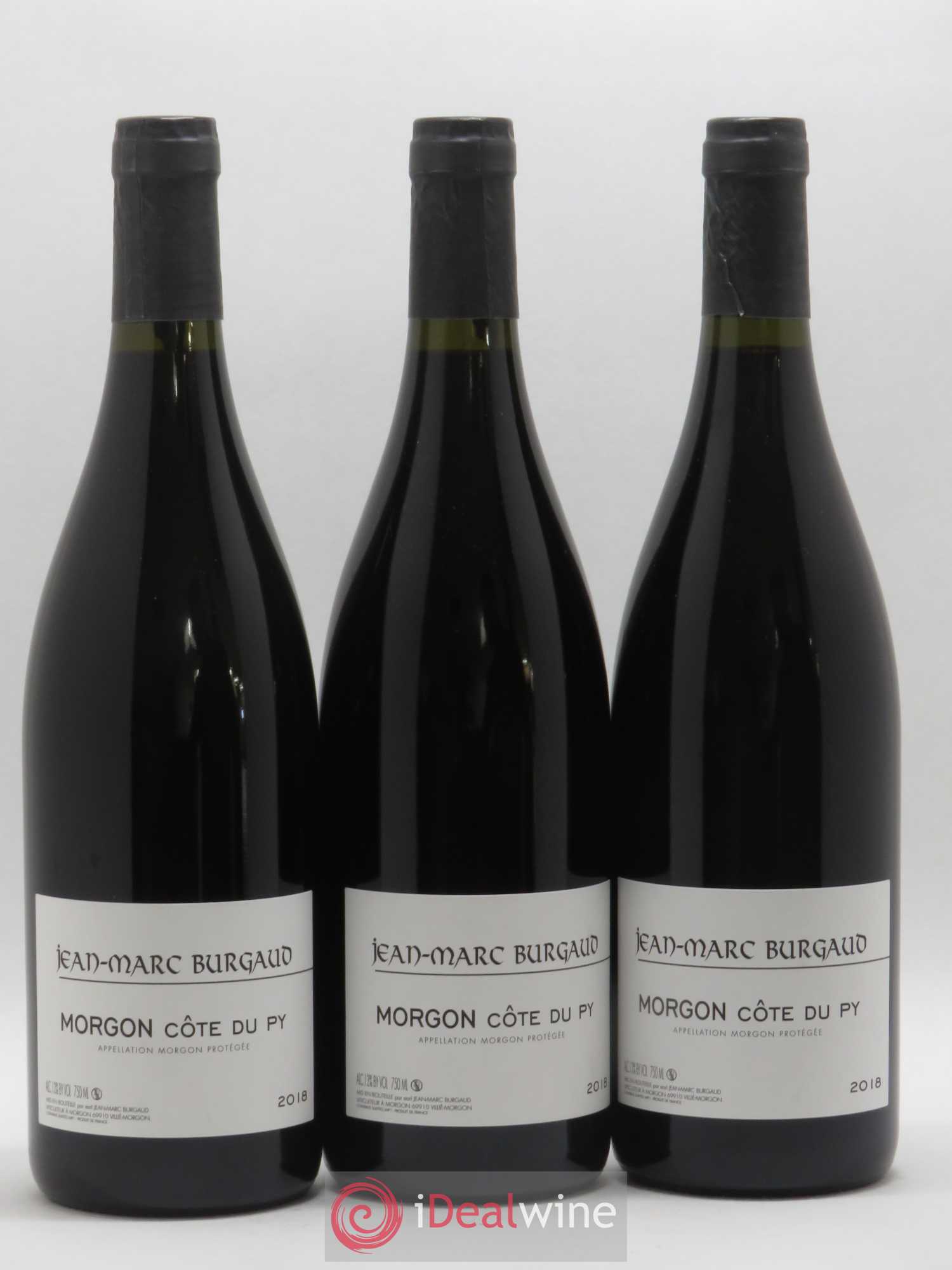 Morgon Côte du Py Jean-Marc Burgaud (Domaine) (sans prix de réserve) 2018 - Lot de 3 bouteilles - 0