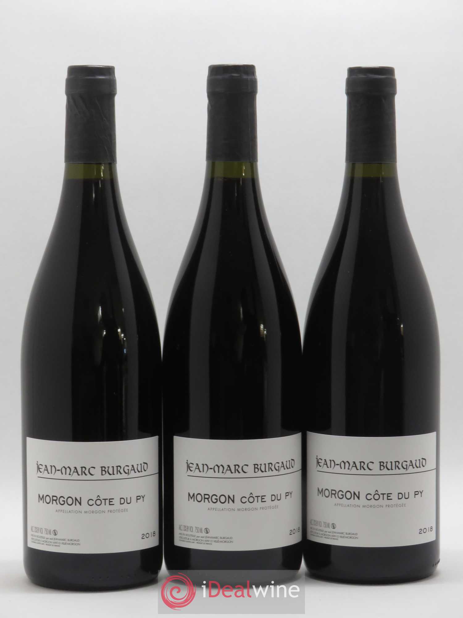 Morgon Côte du Py Jean-Marc Burgaud (Domaine) (sans prix de réserve) 2018 - Lot de 3 bouteilles - 0