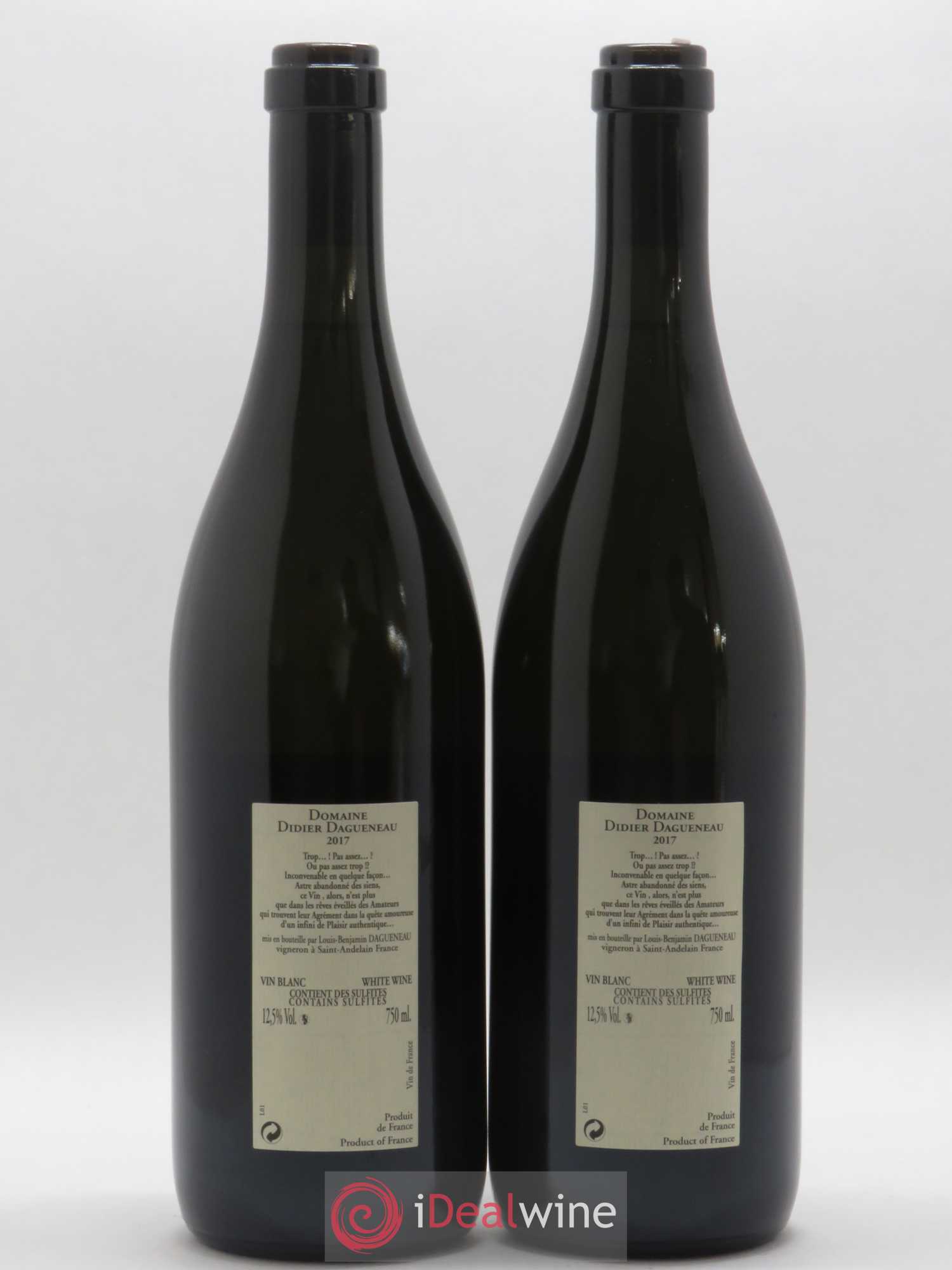 Vin de France Blanc Fumé Dagueneau (sans prix de réserve) 2017 - Posten von 2 Flaschen - 1