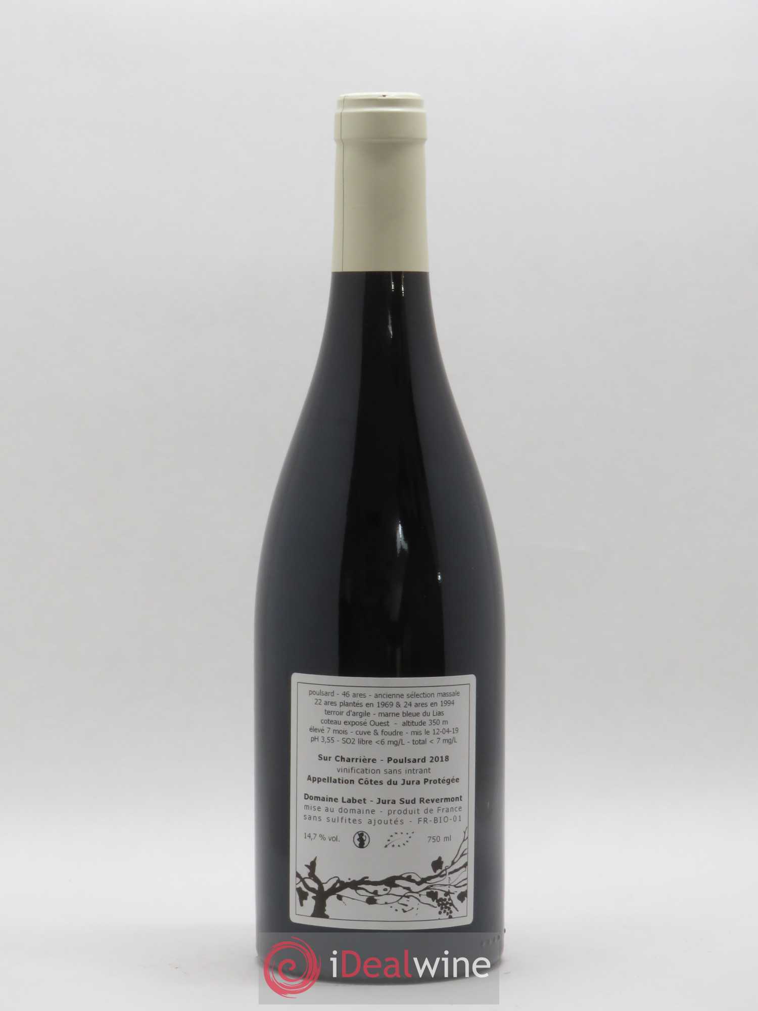Côtes du Jura Poulsard Sur Charrière Romain - Julien - Charline Labet Séléction massale (sans prix de réserve) 2018 - Lot de 1 bouteille - 1