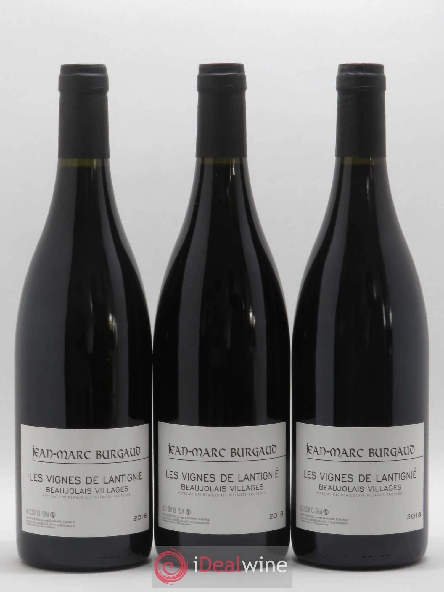 Beaujolais Villages Les Vignes de Lantignie Jean-Marc Burgaud (Domaine) (sans prix de réserve) 2018 - Lot de 6 bouteilles - 1