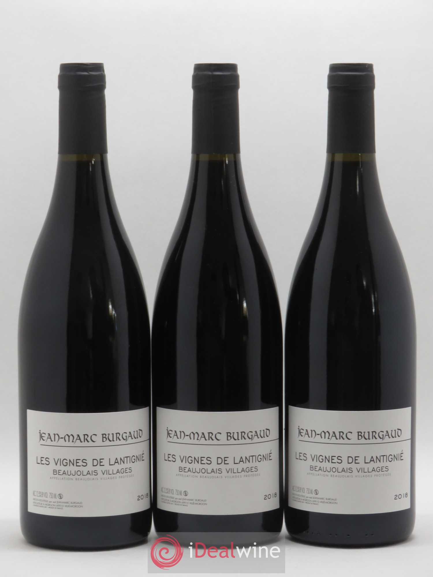 Beaujolais Villages Les Vignes de Lantignie Jean-Marc Burgaud (Domaine) (sans prix de réserve) 2018 - Lot de 3 bouteilles - 0