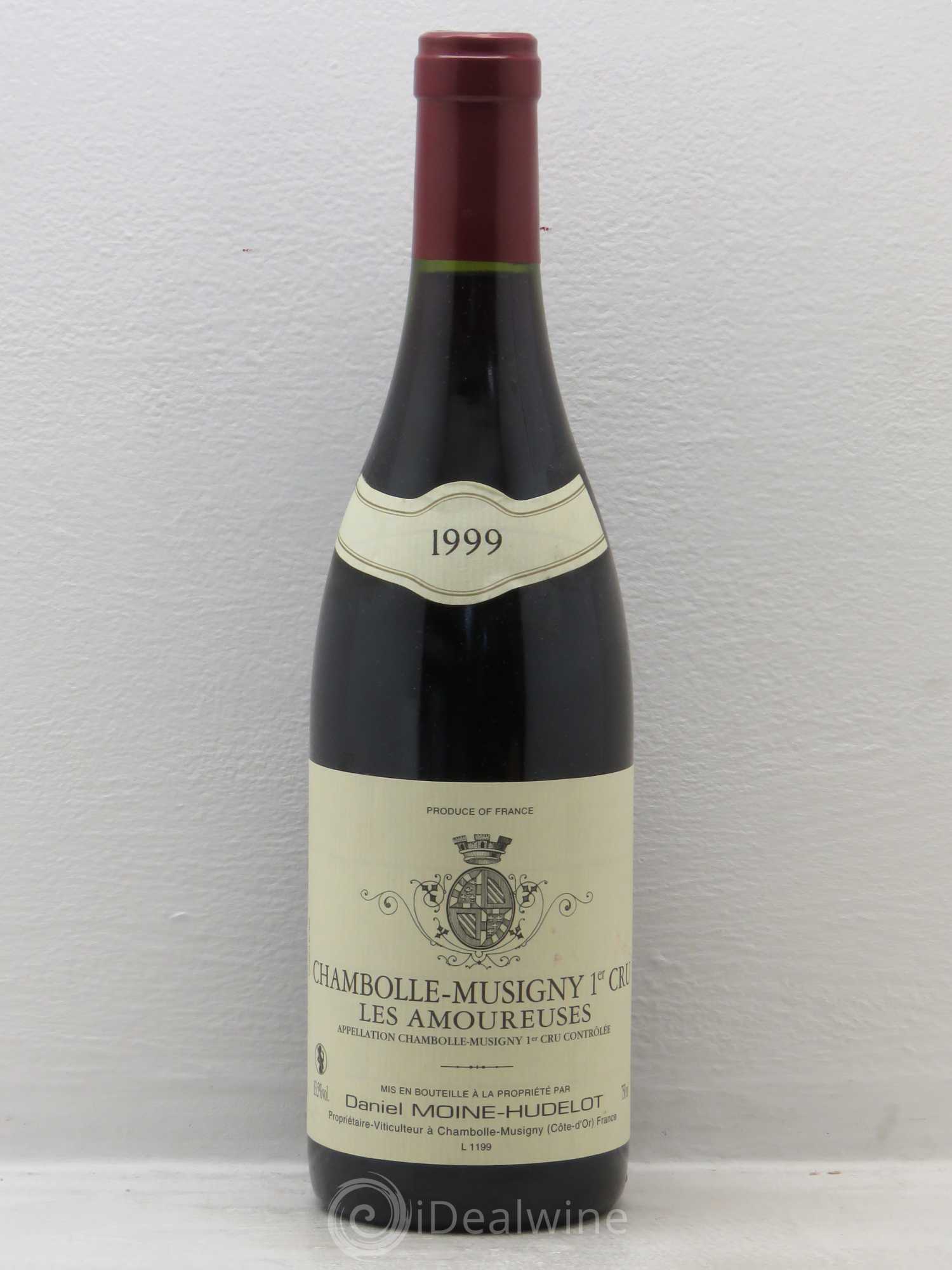 Chambolle-Musigny 1er Cru Les Amoureuses Moine-Hudelot (Domaine) 1999 - Lot de 1 bouteille - 0