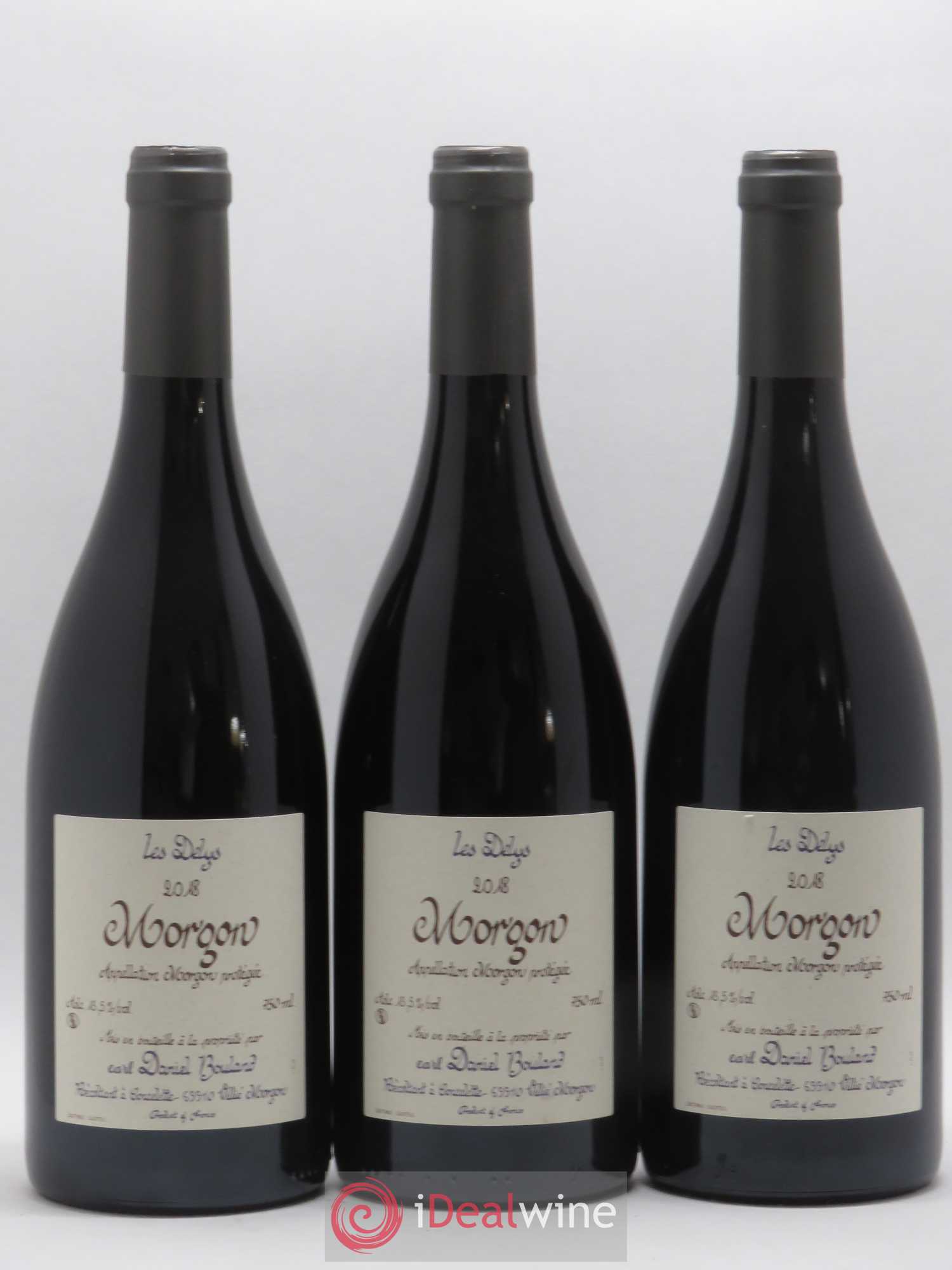 Morgon Les Delys Vielles Vignes de 1926 Daniel Bouland (Domaine) (sans prix de réserve) 2018 - Lot de 3 bouteilles - 0