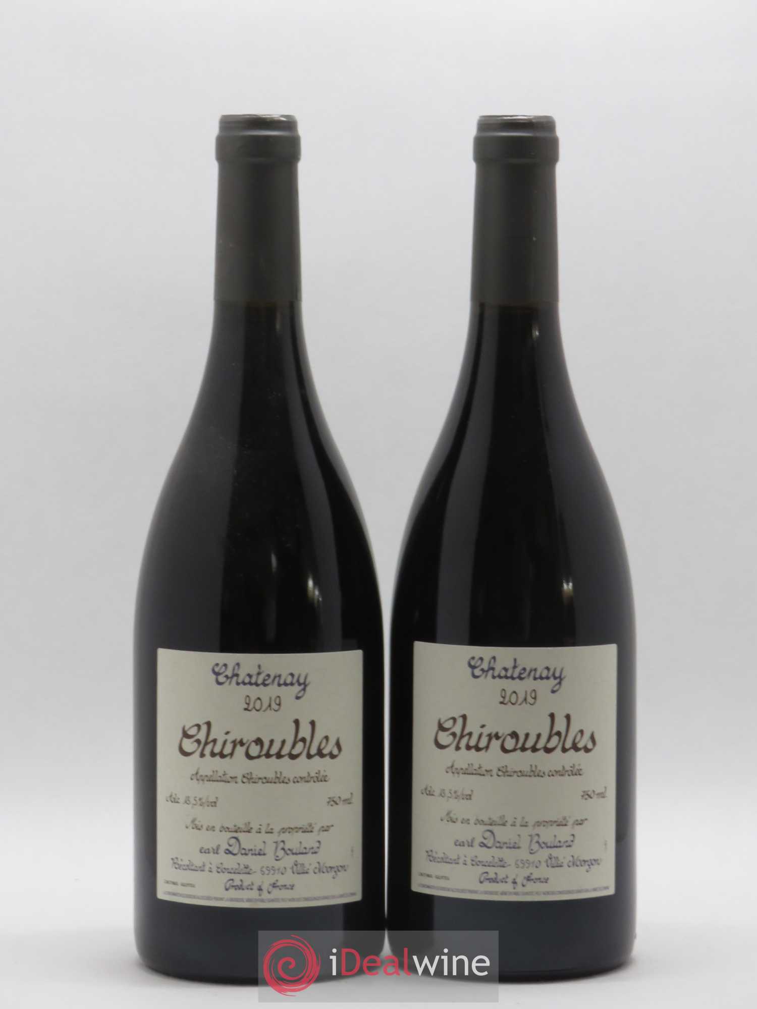 Chiroubles Chatenay Daniel Bouland (Domaine) (sans prix de réserve) 2019 - Lot de 2 bouteilles - 0