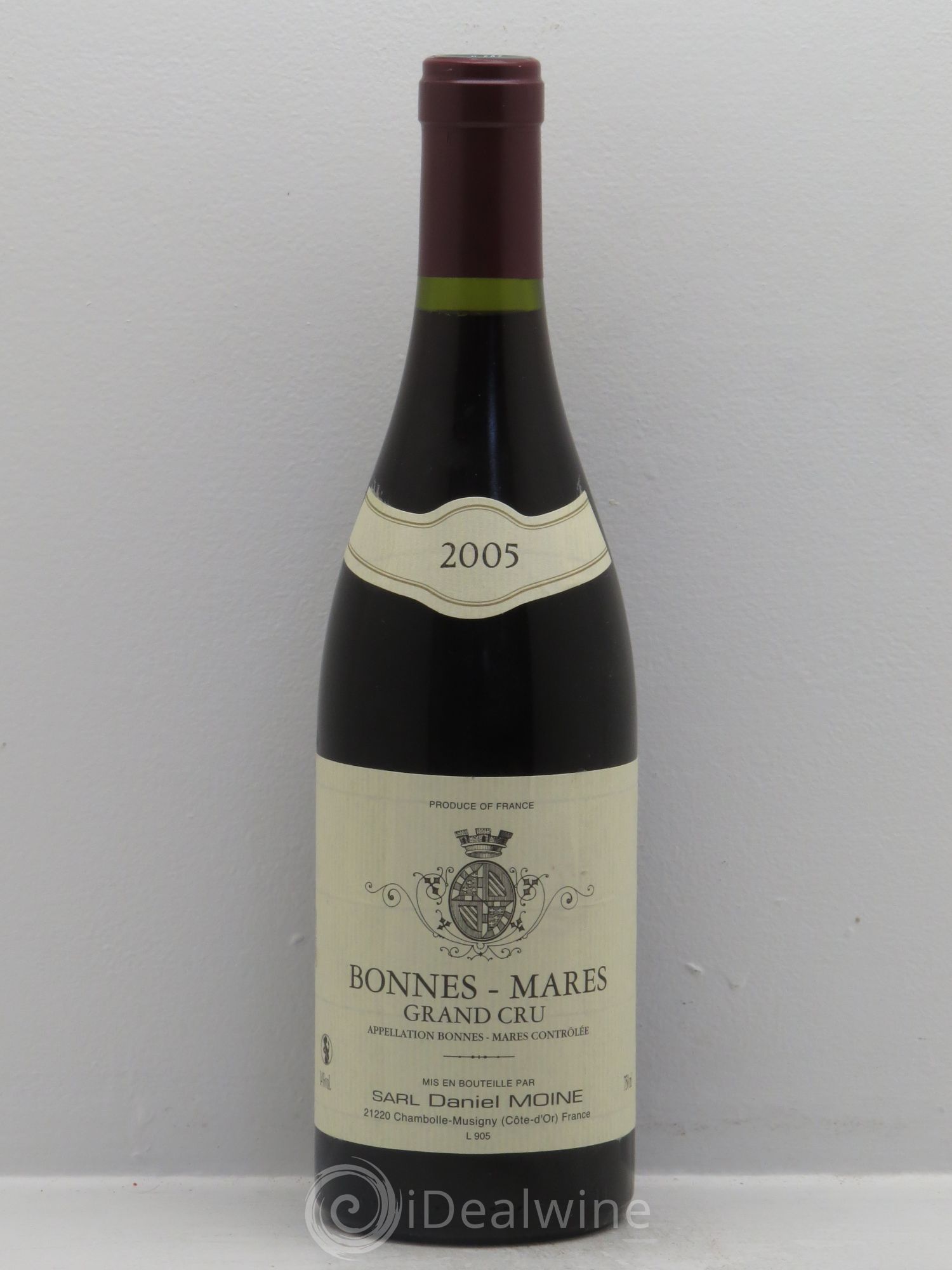 Bonnes-Mares Grand Cru Domaine Moine Hudelot (sans prix de réserve) 2005 - Posten von 1 Flasche - 0