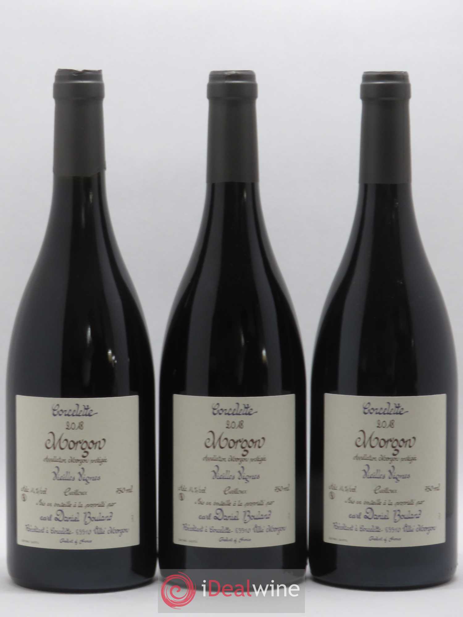 Morgon Corcelette Vieilles Vignes Cailloux Daniel Bouland (Domaine) (sans prix de réserve) 2018 - Lot de 3 bouteilles - 0