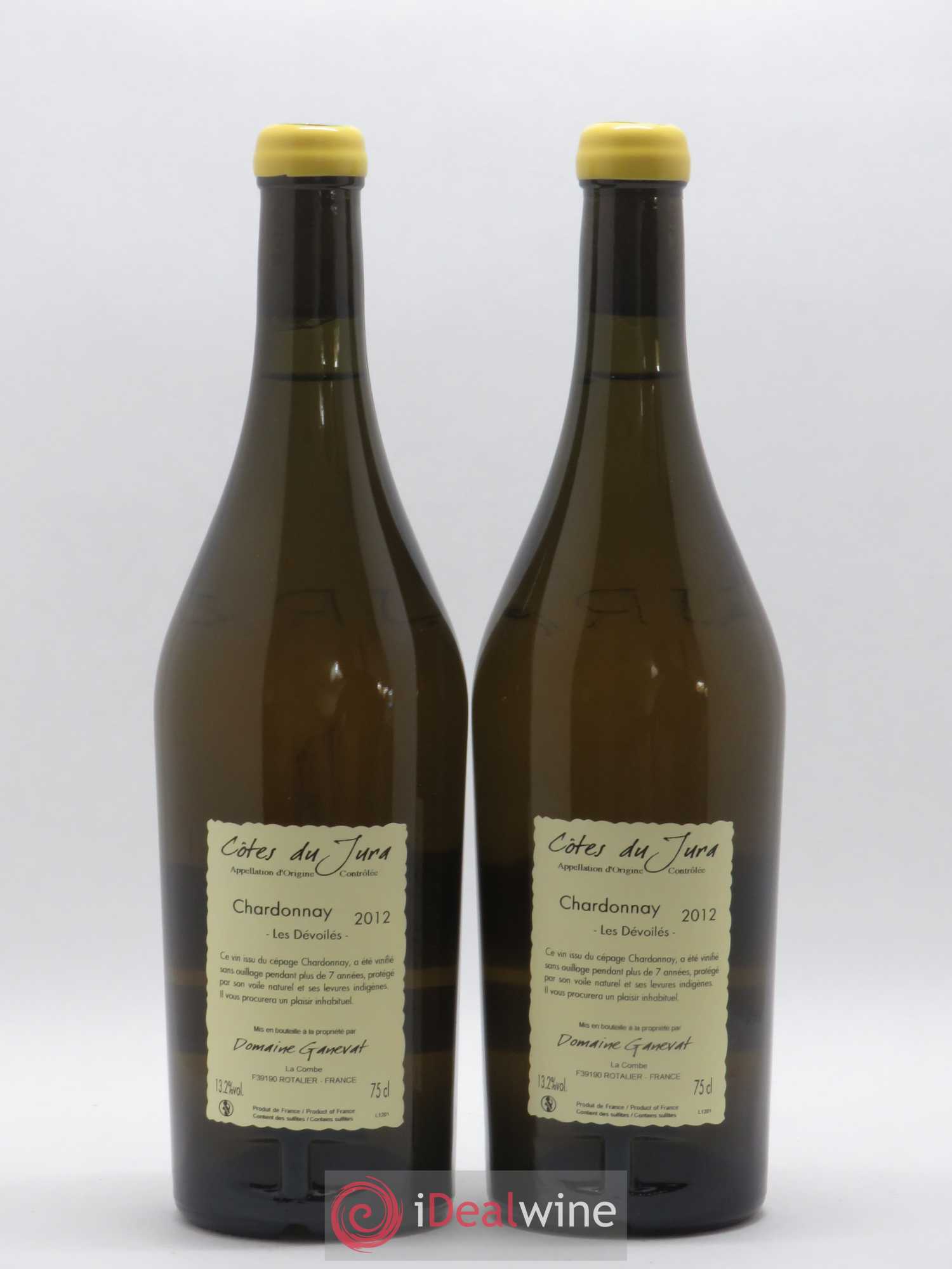 Côtes du Jura Les Dévoilés Jean-François Ganevat (Domaine)  (sans prix de réserve) 2012 - Lot de 2 bouteilles - 1