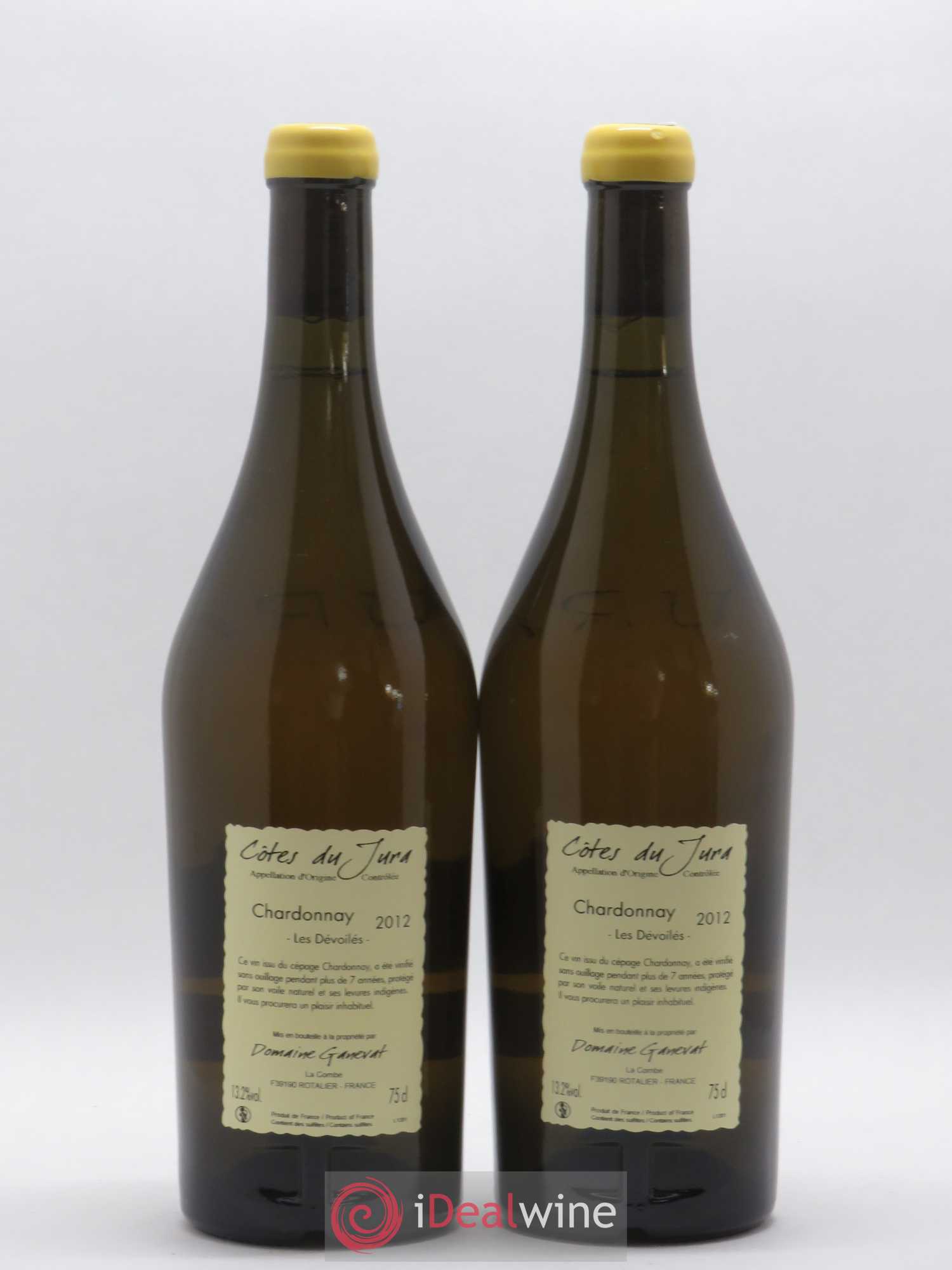 Côtes du Jura Les Dévoilés Jean-François Ganevat (Domaine) (sans prix de réserve) 2012 - Lot de 2 bouteilles - 1