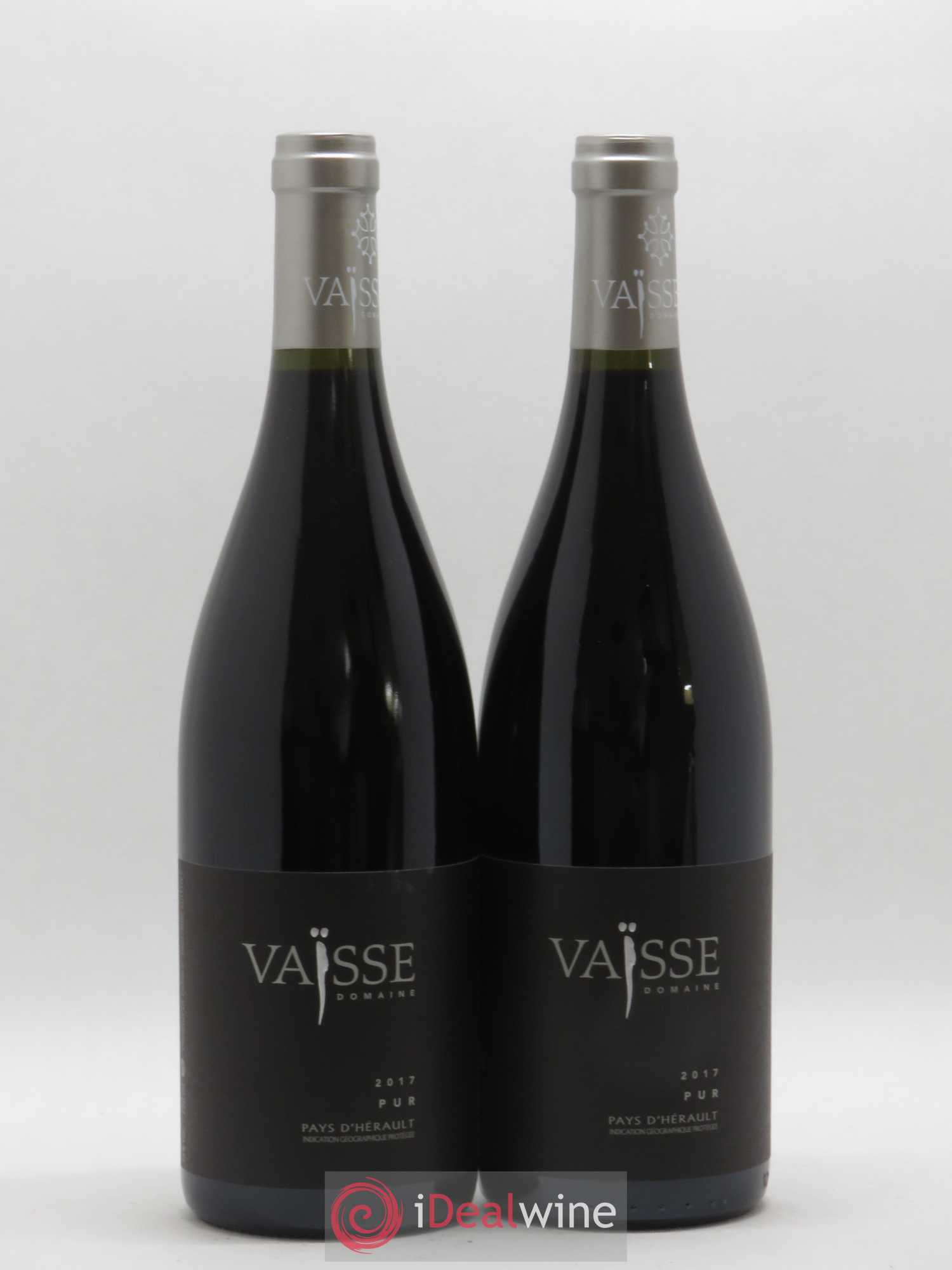 Pays d'Hérault Pur Vaisse (Domaine) (sans prix de réserve) 2017 - Lot de 2 bouteilles - 0