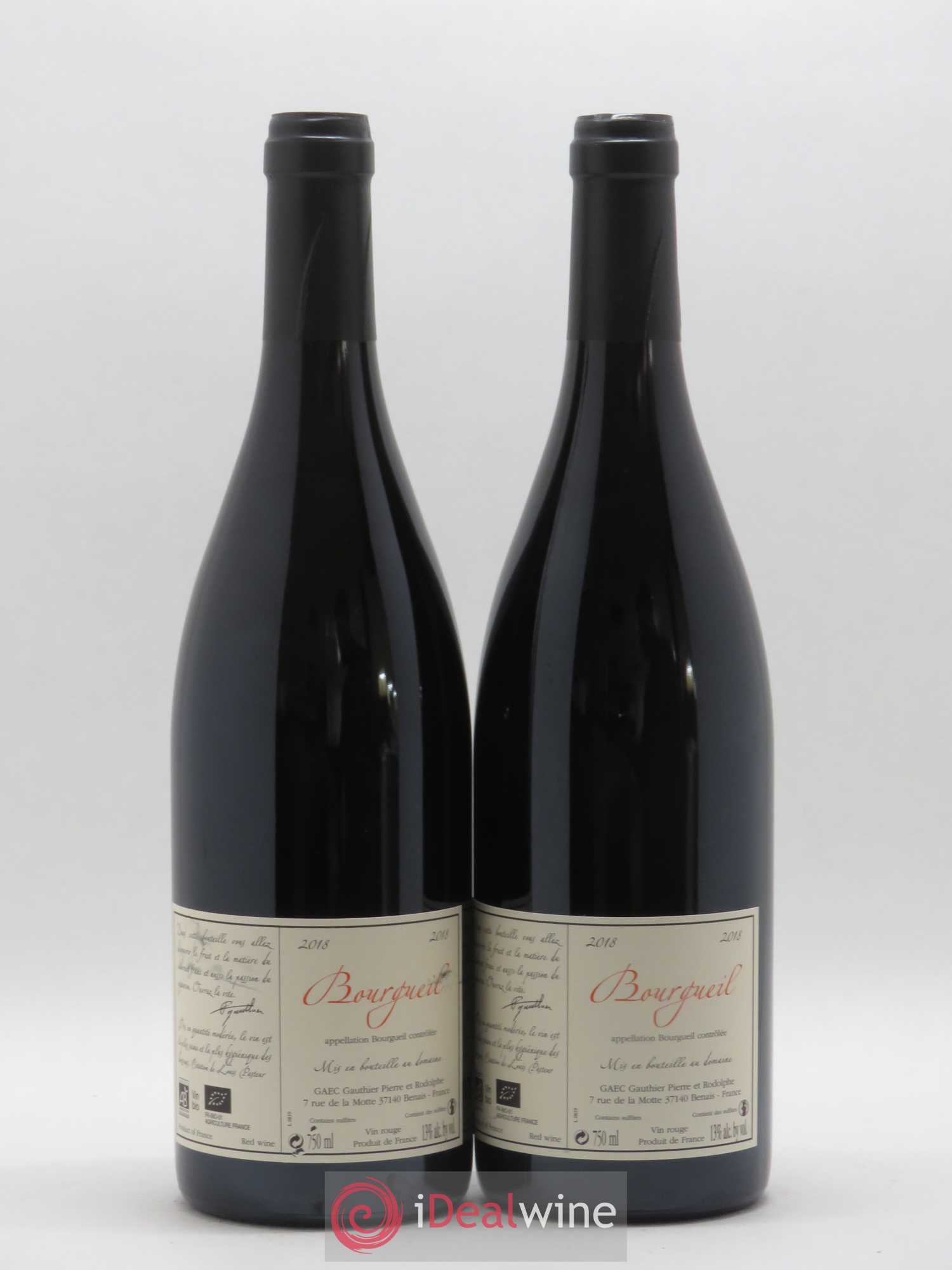 Bourgueil Jour de Soif Domaine du Bel Air (sans prix de réserve) 2018 - Lot de 2 bouteilles - 1