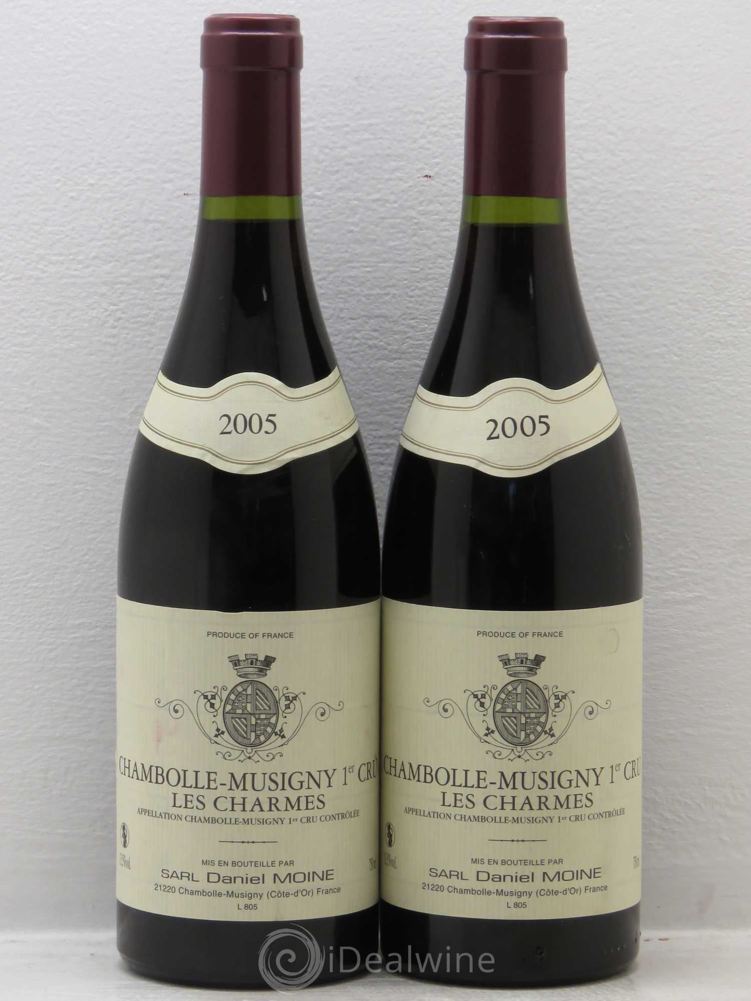 Chambolle-Musigny 1er Cru Domaine Daniel Moine 2005 - Posten von 2 Flaschen - 0