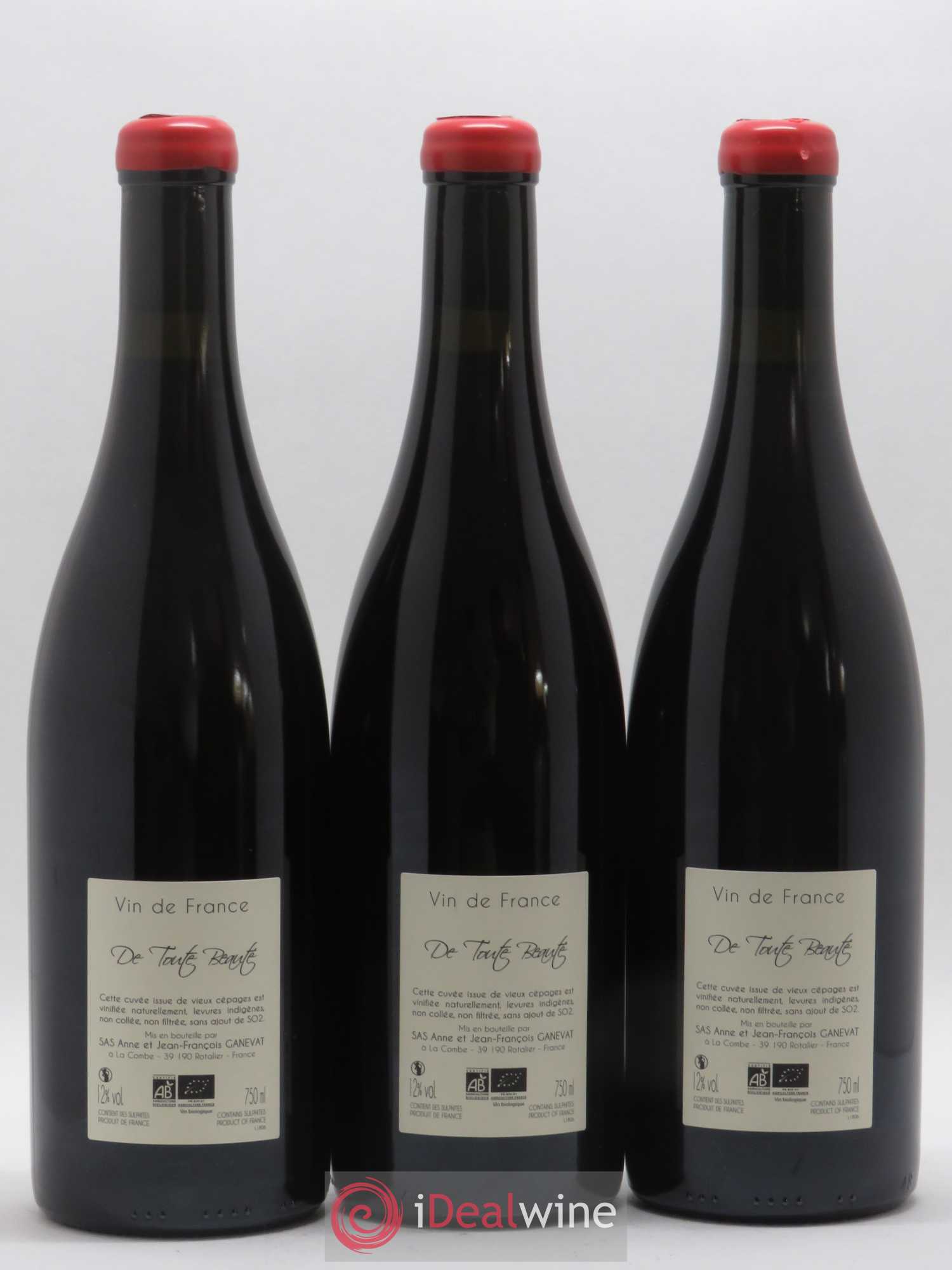 Vin de France De Toute Beauté Ganevat (Domaine) (sans prix de réserve) 2018 - Lot de 3 bouteilles - 1