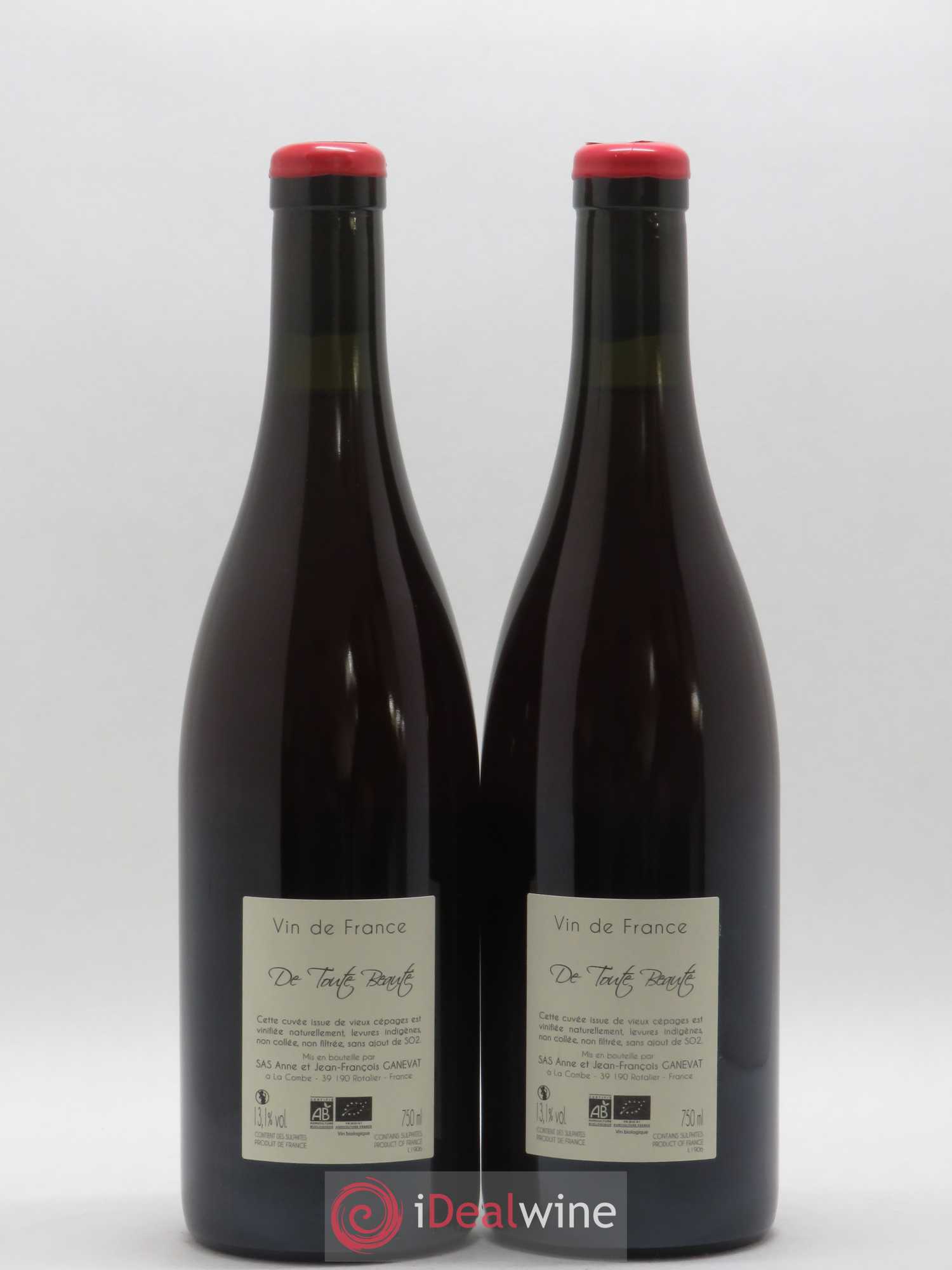 Vin de France De Toute Beauté Ganevat (Domaine)  (sans prix de réserve) 2019 - Lot de 2 bouteilles - 1