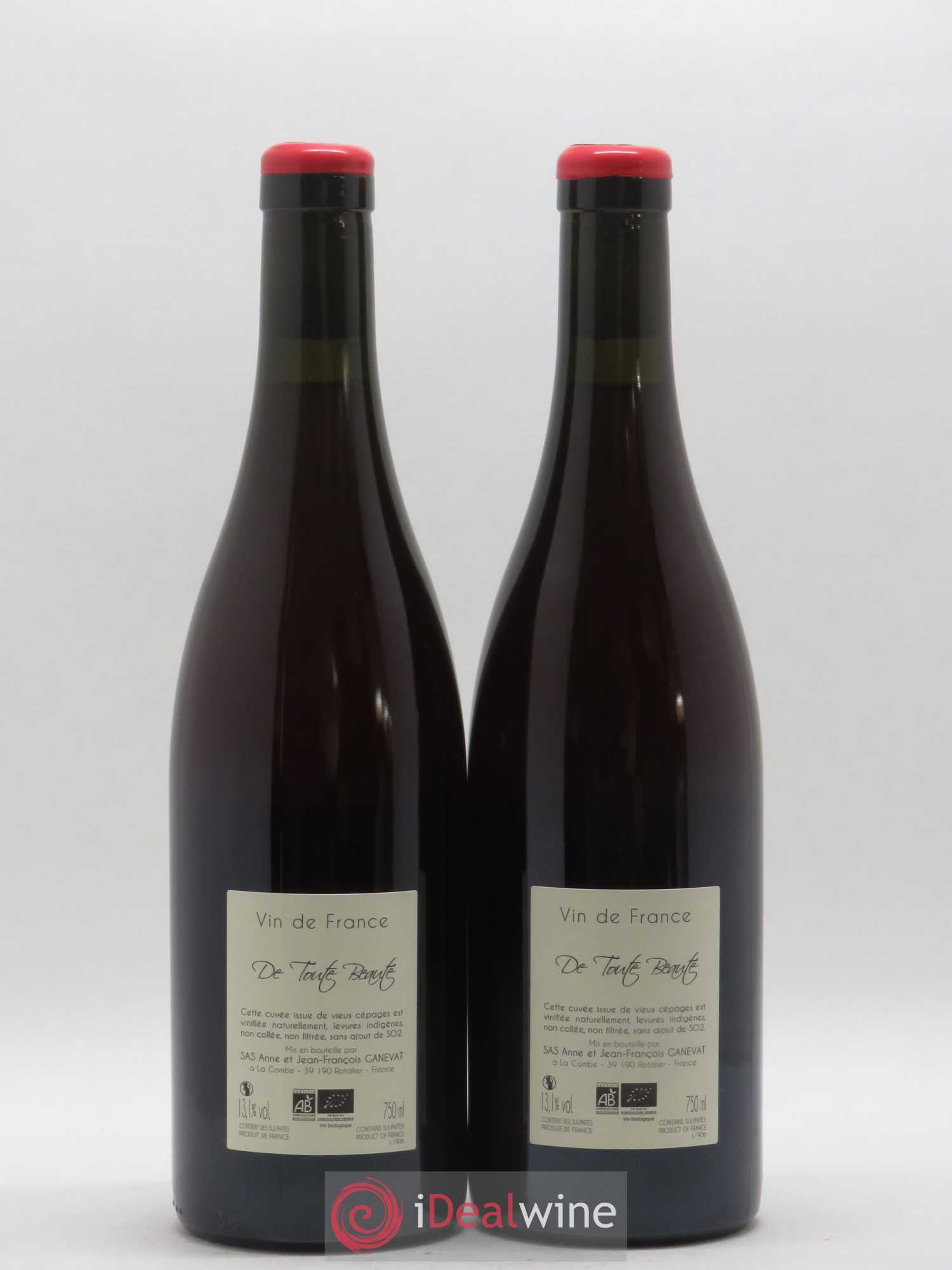 Vin de France De Toute Beauté Ganevat (Domaine) (sans prix de réserve) 2019 - Lot de 2 bouteilles - 1