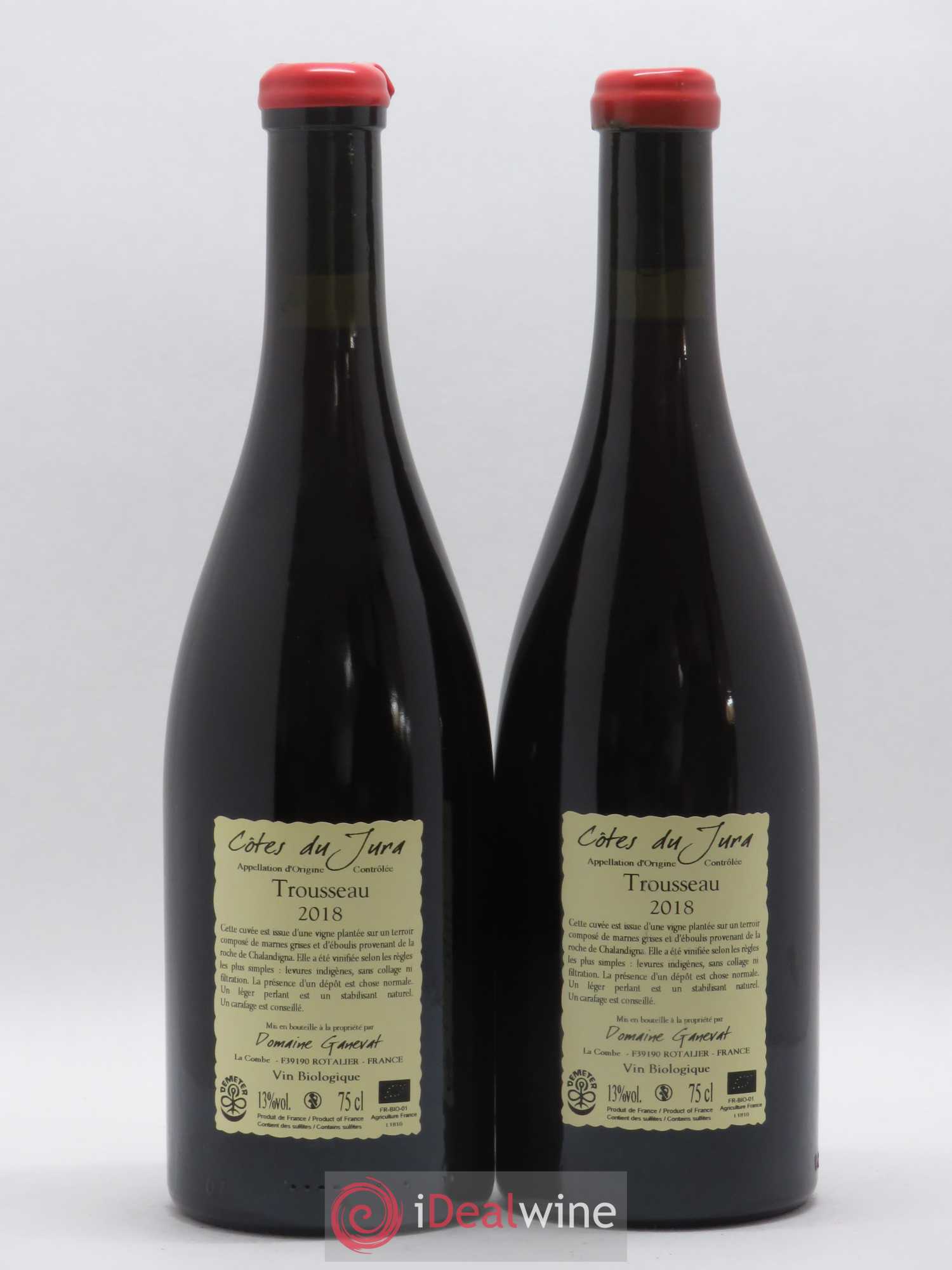 Côtes du Jura Plein Sud Jean-François Ganevat (Domaine) (sans prix de réserve) 2018 - Lot de 2 bouteilles - 1