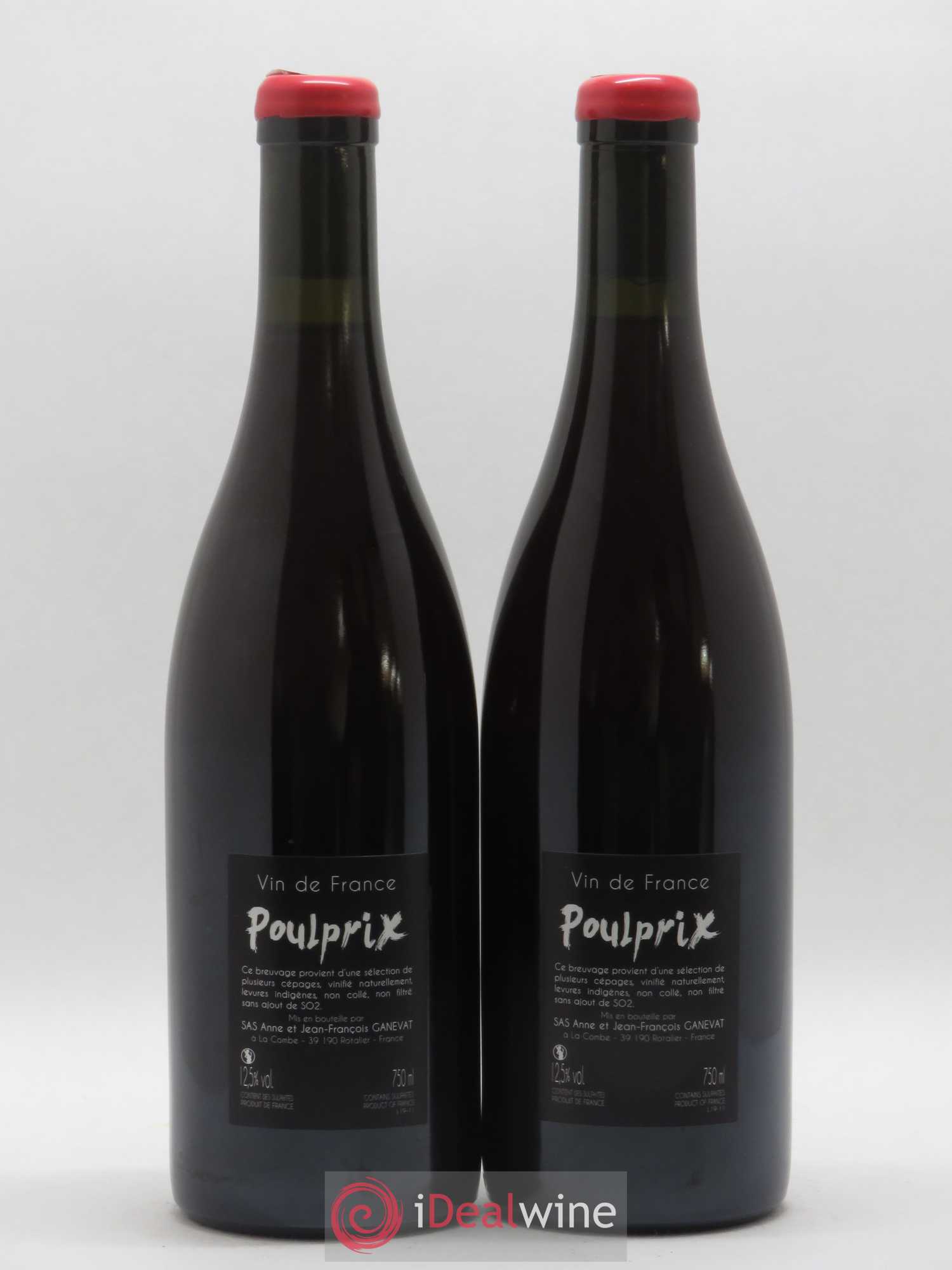 Vin de France Poulprix Anne et Jean François Ganevat  (sans prix de réserve) 2019 - Lot de 2 bouteilles - 1