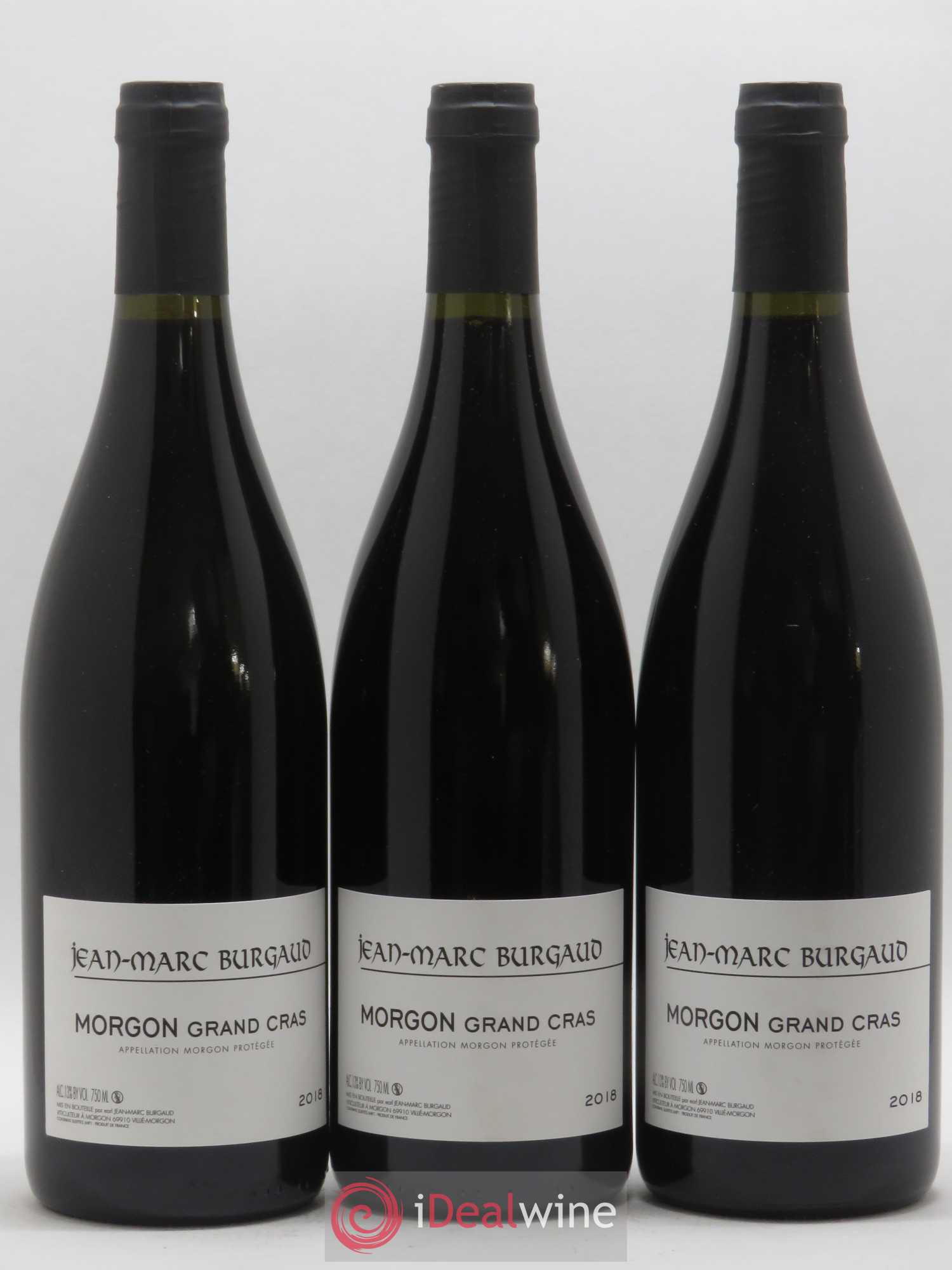 Morgon Grand Cras Jean-Marc Burgaud (Domaine) (sans prix de réserve) 2018 - Lot de 3 bouteilles - 0