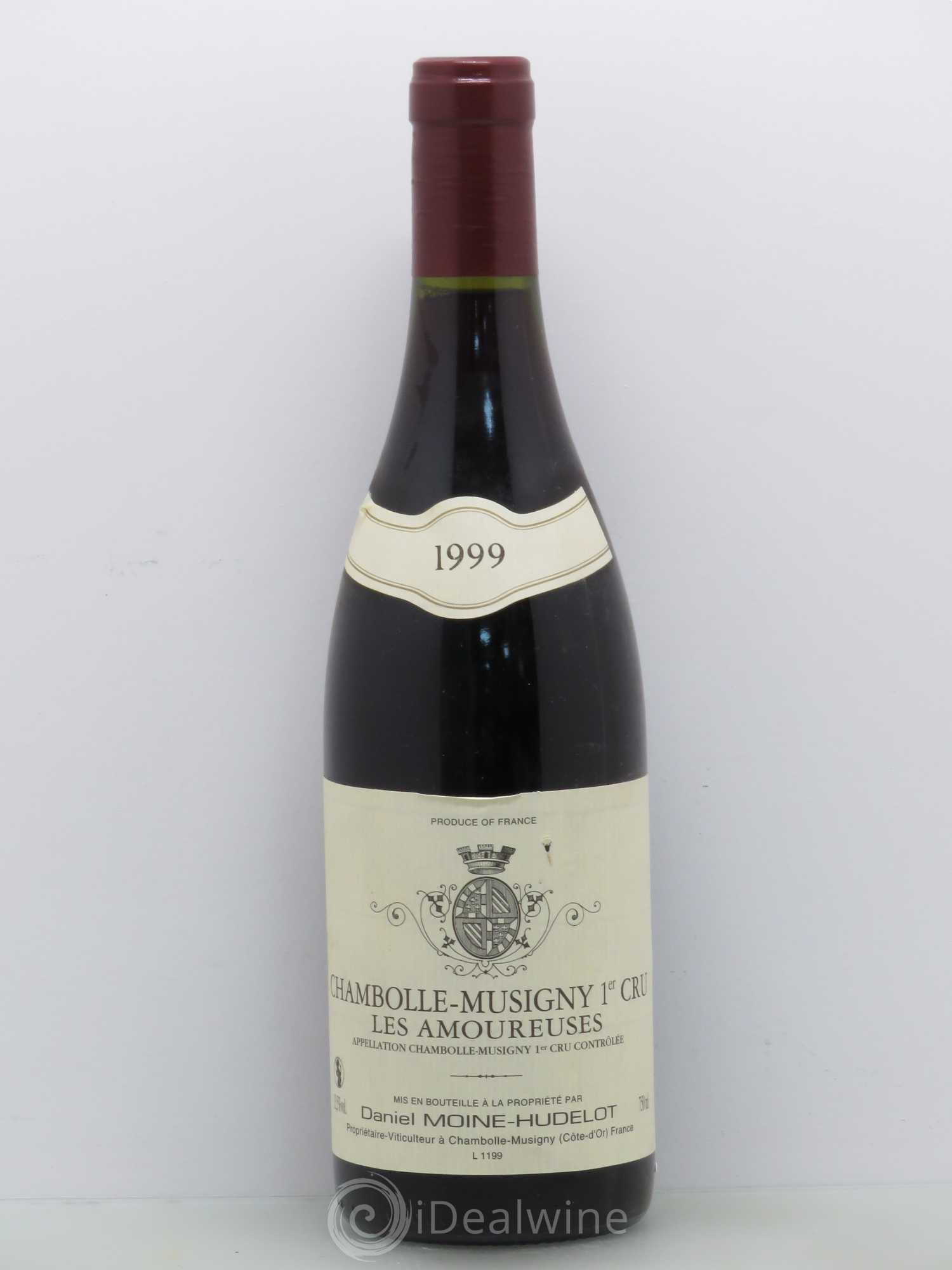 Chambolle-Musigny 1er Cru Les Amoureuses Moine-Hudelot (Domaine) 1999 - Lot de 1 bouteille - 0