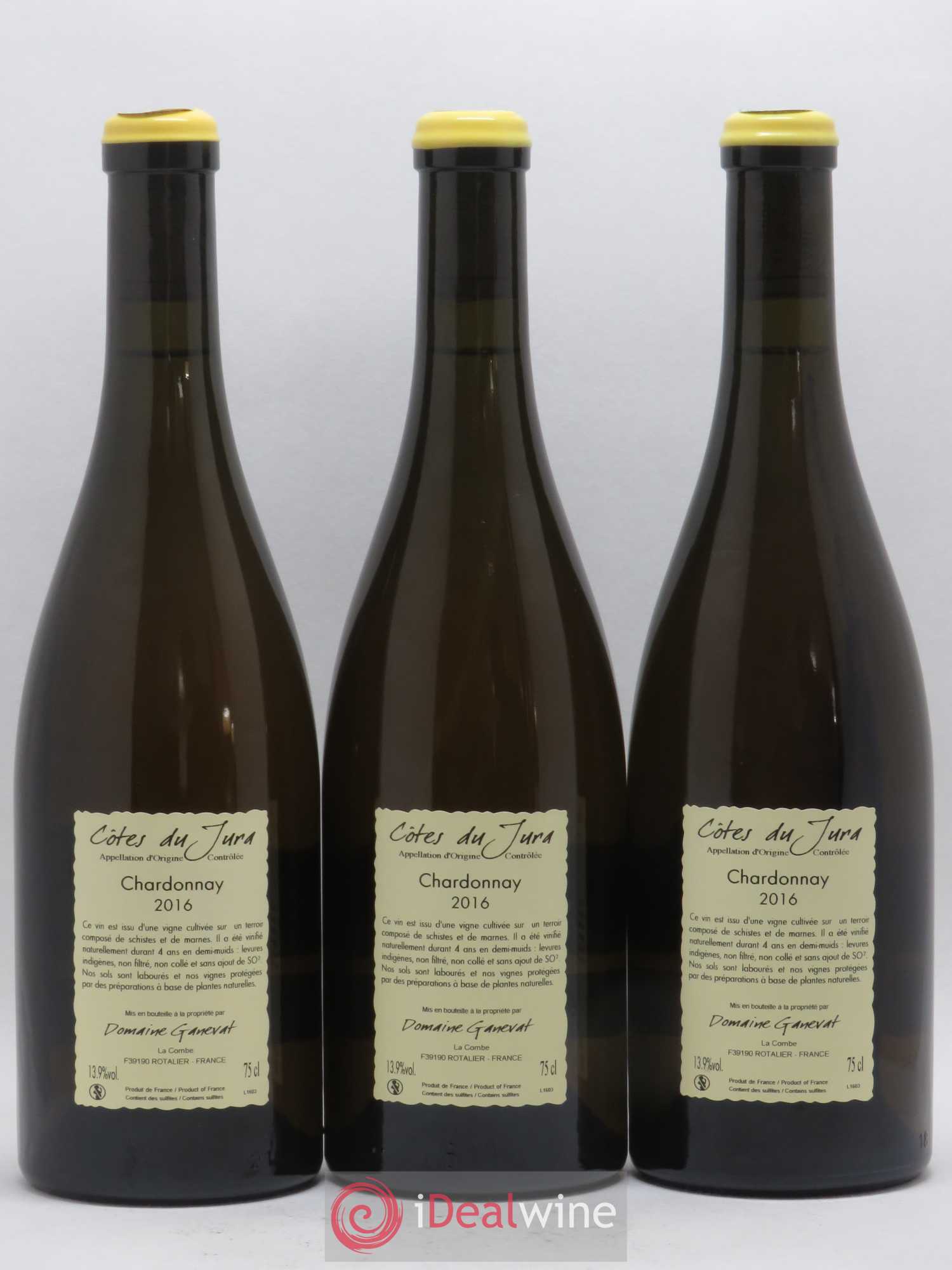 Côtes du Jura Grusse en Billat Jean-François Ganevat (Domaine) 2016 - Lot de 3 bouteilles - 1