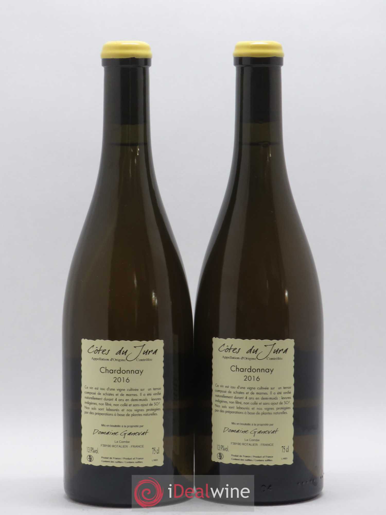 Côtes du Jura Grusse en Billat Jean-François Ganevat (Domaine) (sans prix de réserve) 2016 - Lot de 2 bouteilles - 1