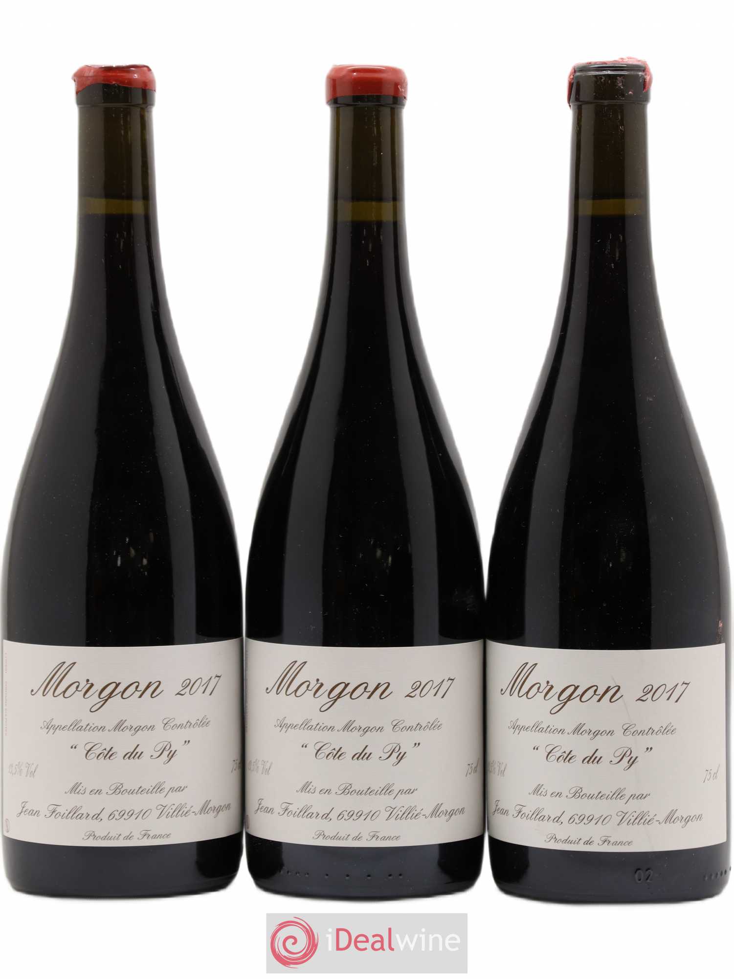 Morgon Côte du Py Jean Foillard (sans prix de réserve) 2017 - Lot de 3 bouteilles - 0