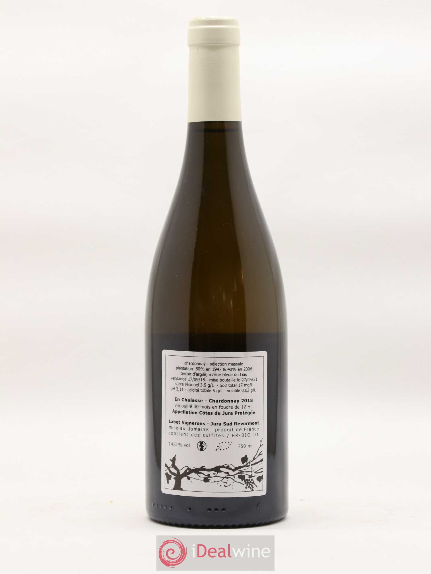 Côtes du Jura Chardonnay En Chalasse Romain - Julien - Charline Labet (sans prix de réserve) 2018 - Lot de 1 bouteille - 1