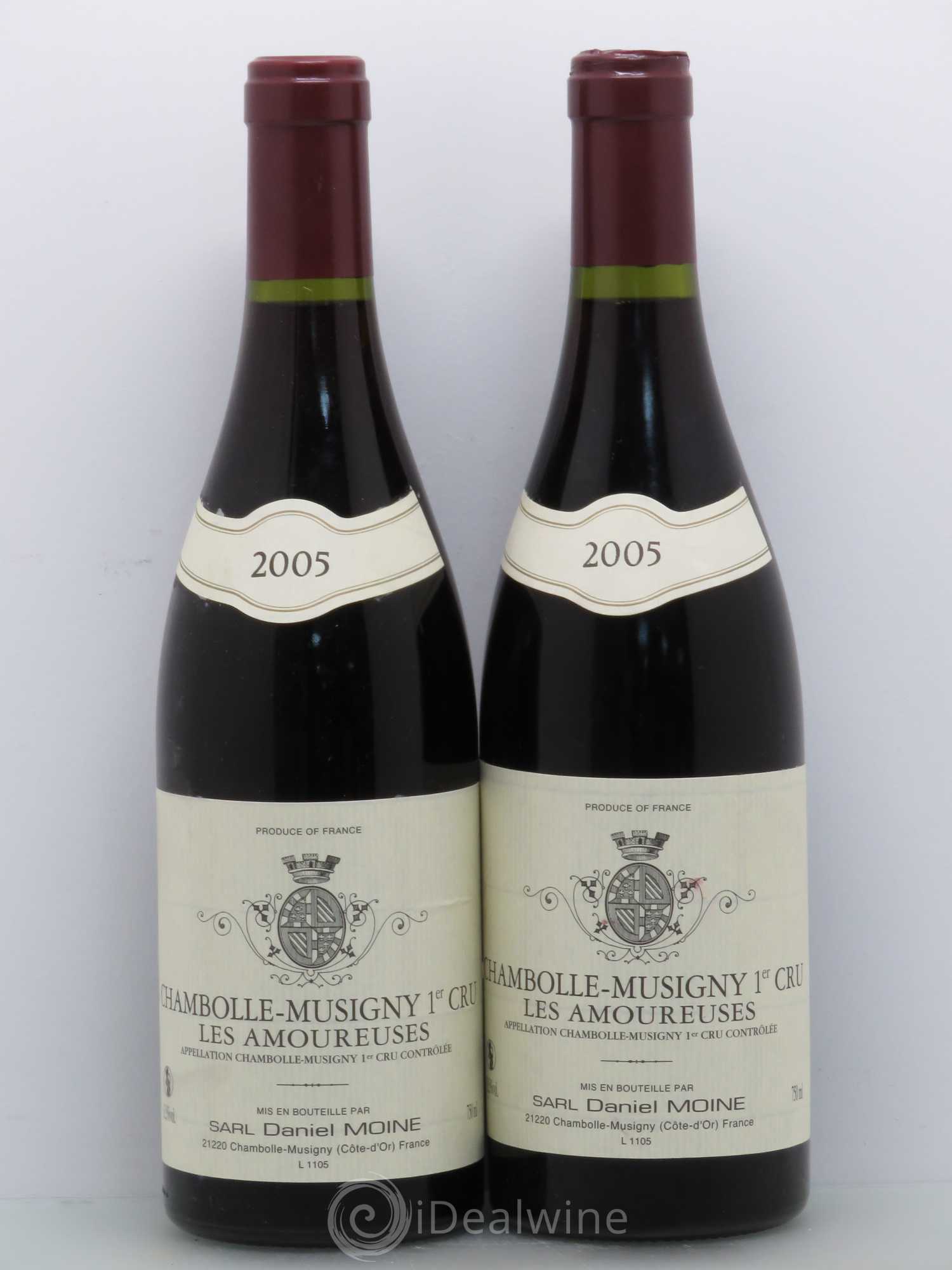 Chambolle-Musigny 1er Cru Les Amoureuses Moine-Hudelot (Domaine) 2005 - Lot de 2 bouteilles - 0
