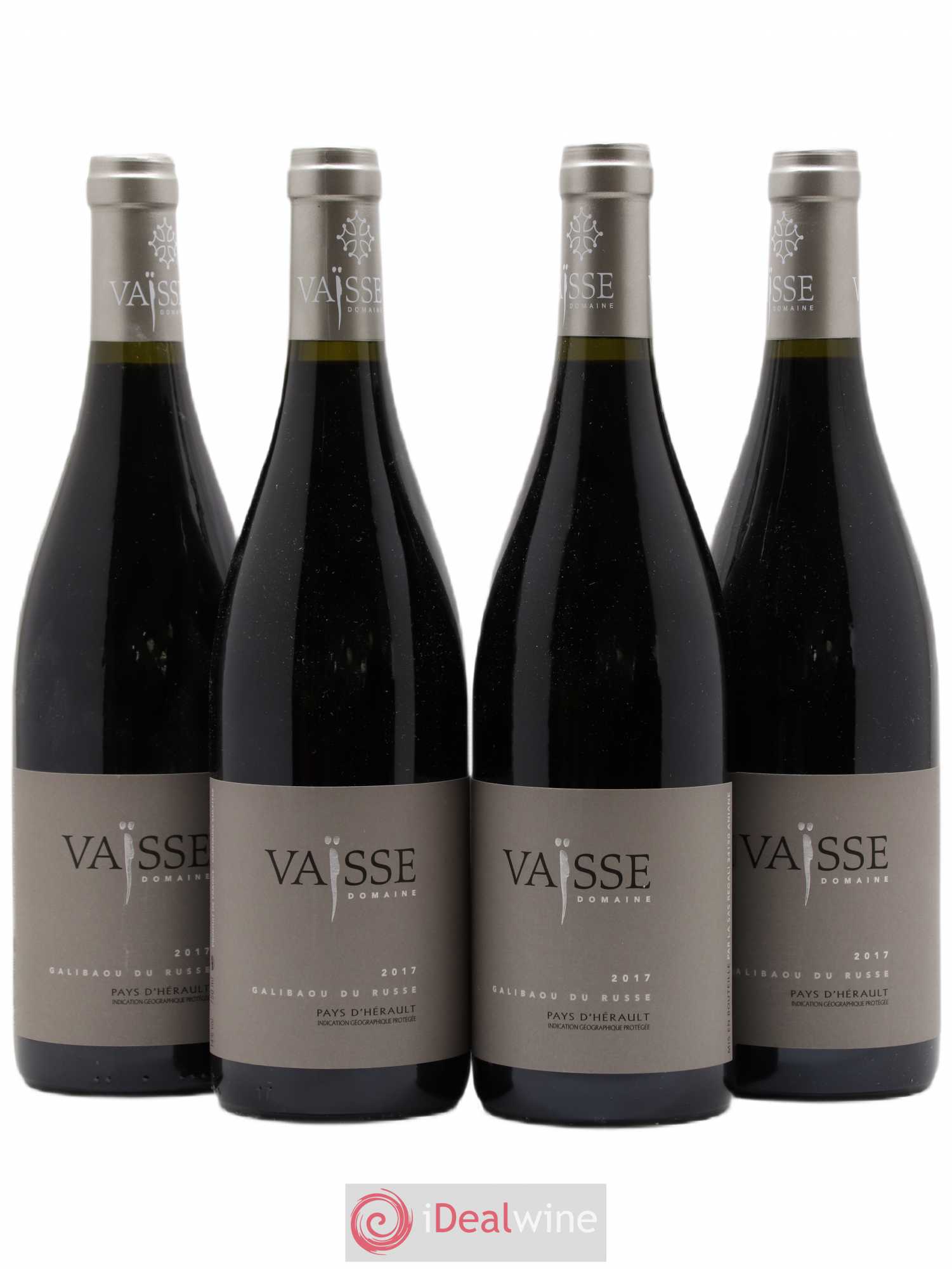 Pays d'Hérault Galibaou du Russe Vaisse (Domaine) (sans prix de réserve) 2017 - Lot de 4 bouteilles - 0