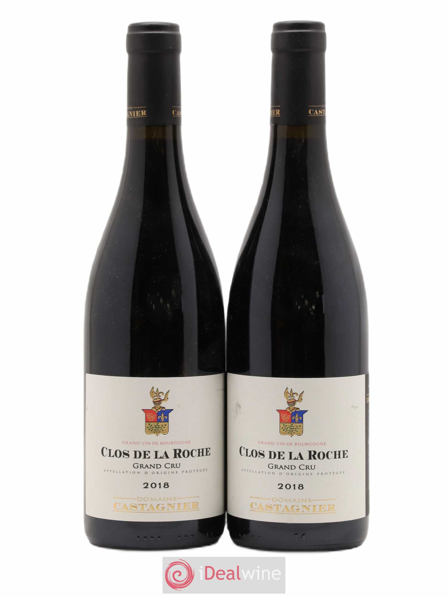 Clos de la Roche Grand Cru Castagnier (Domaine) (sans prix de réserve) 2018 - Lot de 2 bouteilles - 0