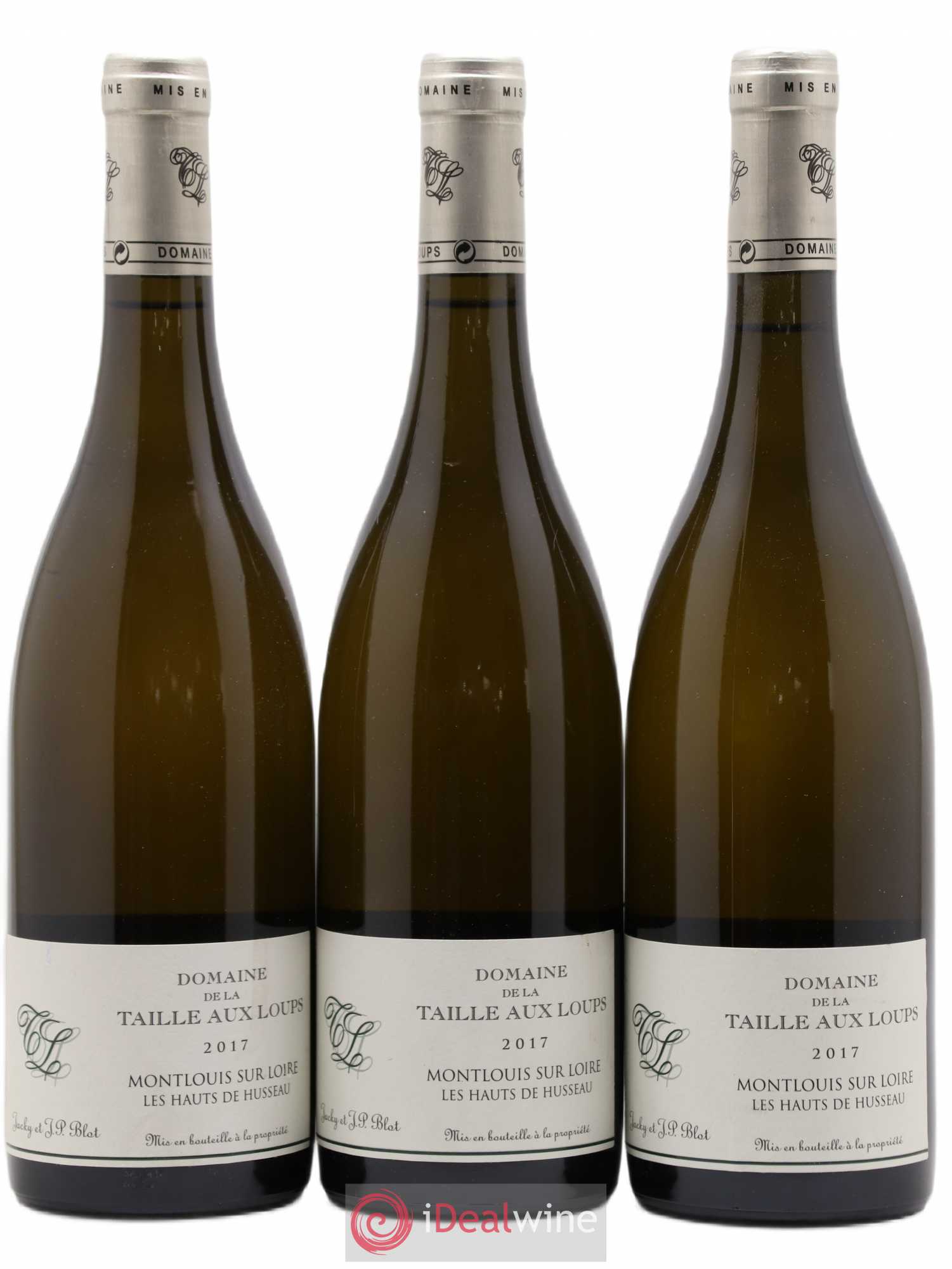 Montlouis-sur-Loire Les Hauts de Husseau La Taille aux Loups - Jacky Blot (sans prix de réserve) 2017 - Lot de 3 bouteilles - 0