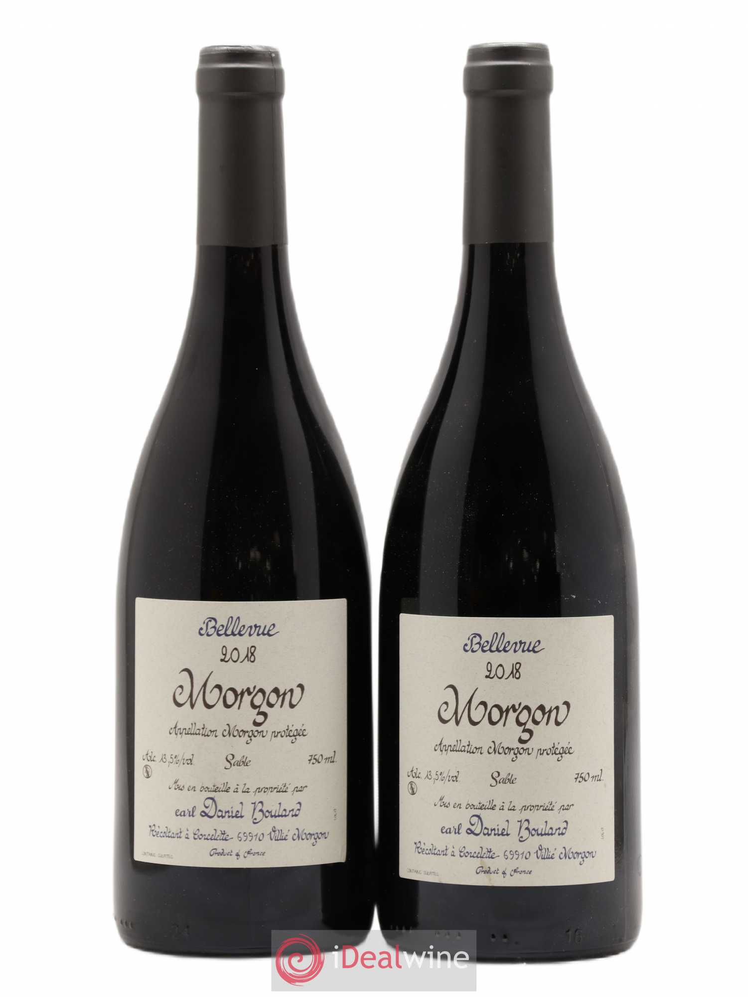 Morgon Bellevue Sable Daniel Bouland (Domaine) (sans prix de réserve) 2018 - Lot de 2 bouteilles - 0